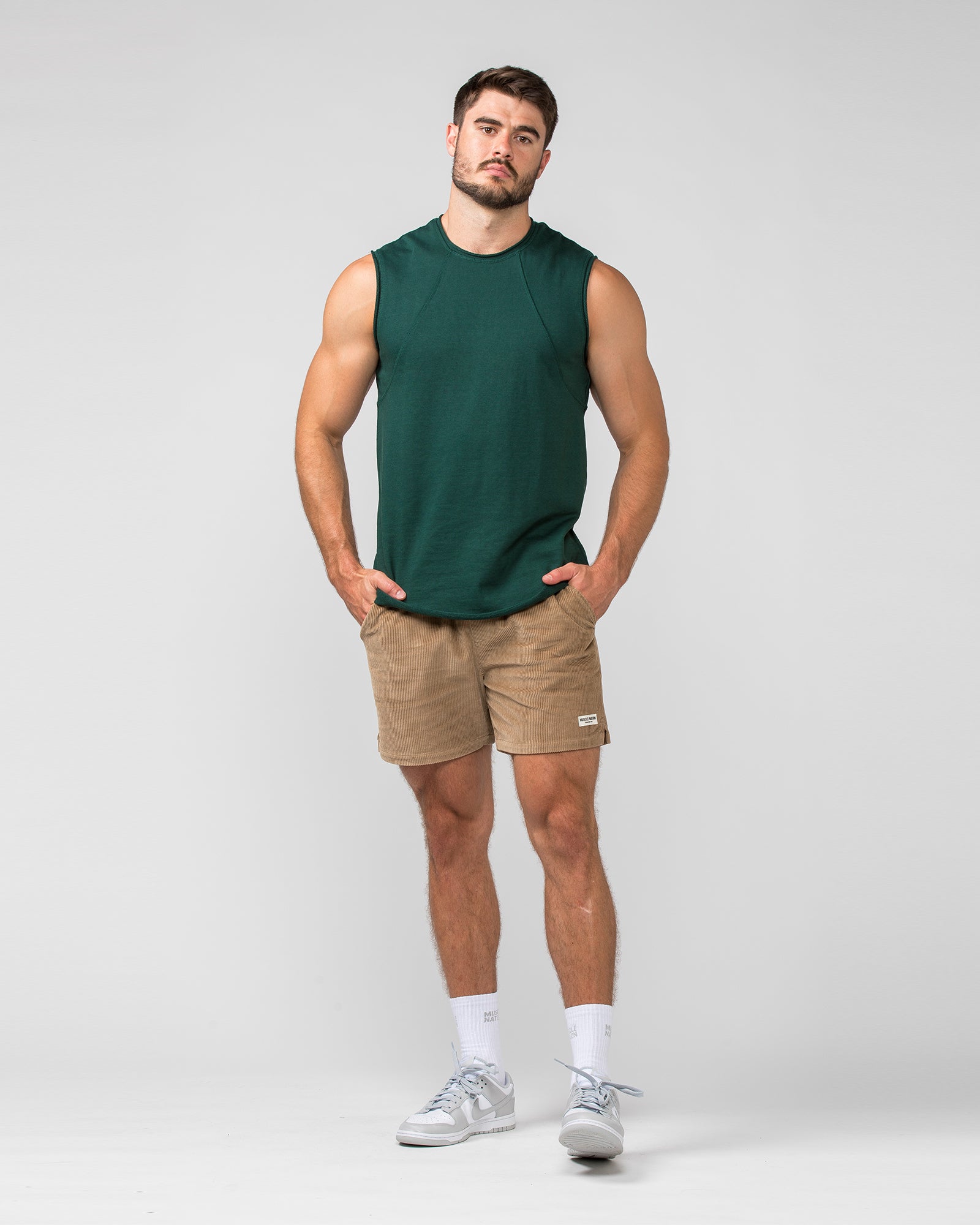 Loopback Tank - Emerald Green