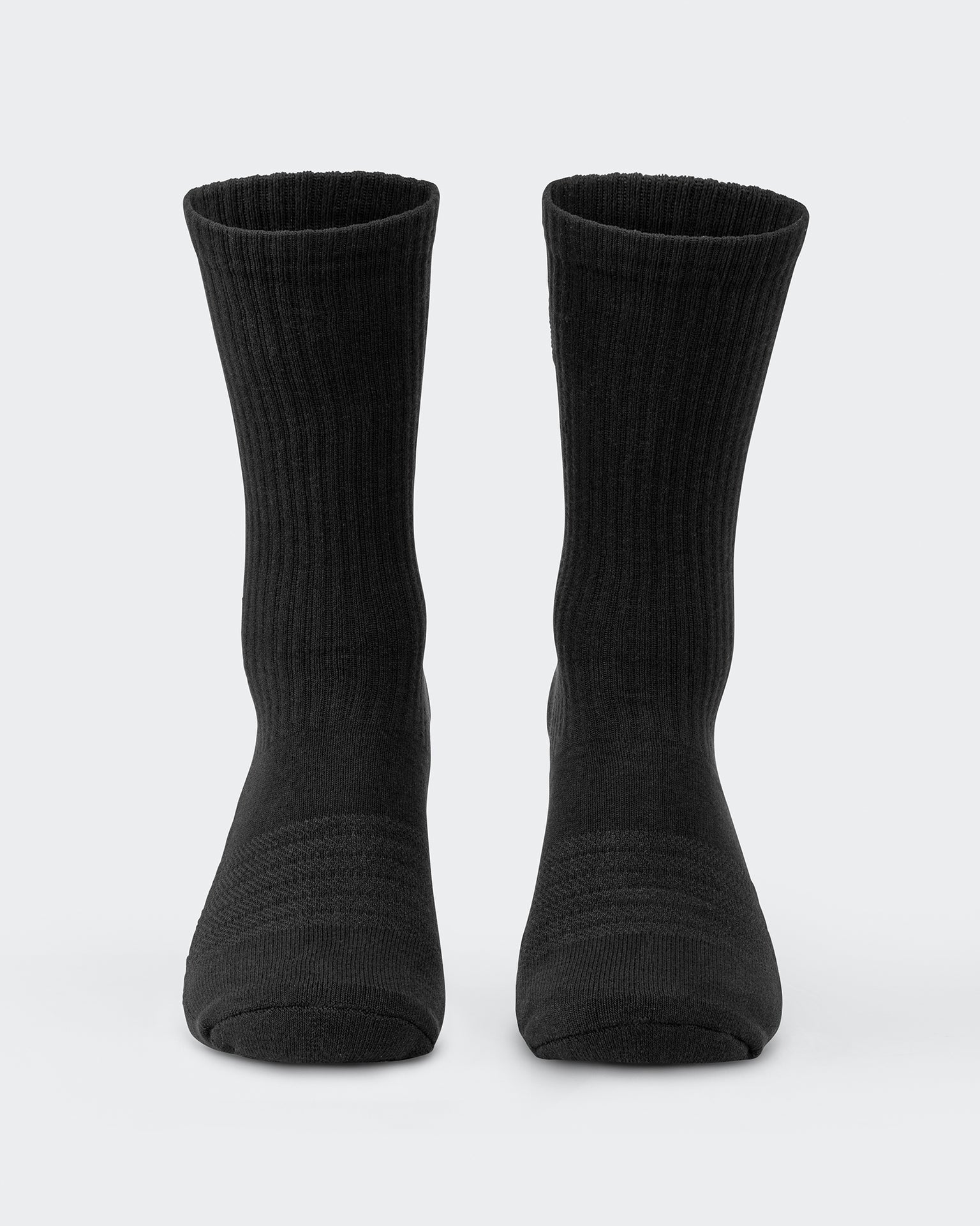 Mens Varsity Crew Sock (2x Pack) - Black-Socks-Black-ACC1124179BLK-ONE-MNAPPRL32728-2-Muscle Nation