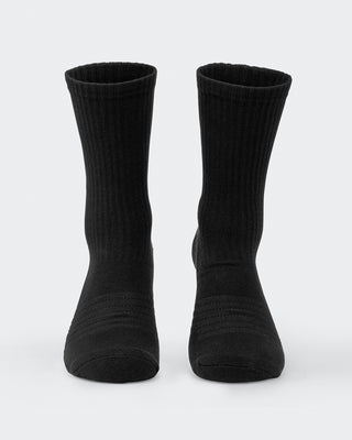 Mens Trainer Crew Sock - 2Pack Black /White Multi-Socks-White Black Multi-ACC022572WHTBLKM-ONE-MNAPPRL42440-5-Muscle Nation