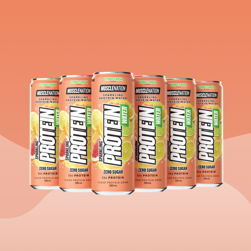 SPARKLING PROTEIN WATER Zero Sugar - Citrus Crush 330ml (12 Pack)-Snacks & Drinks-MNSUPPS0277-0119359054002088-1-Muscle Nation