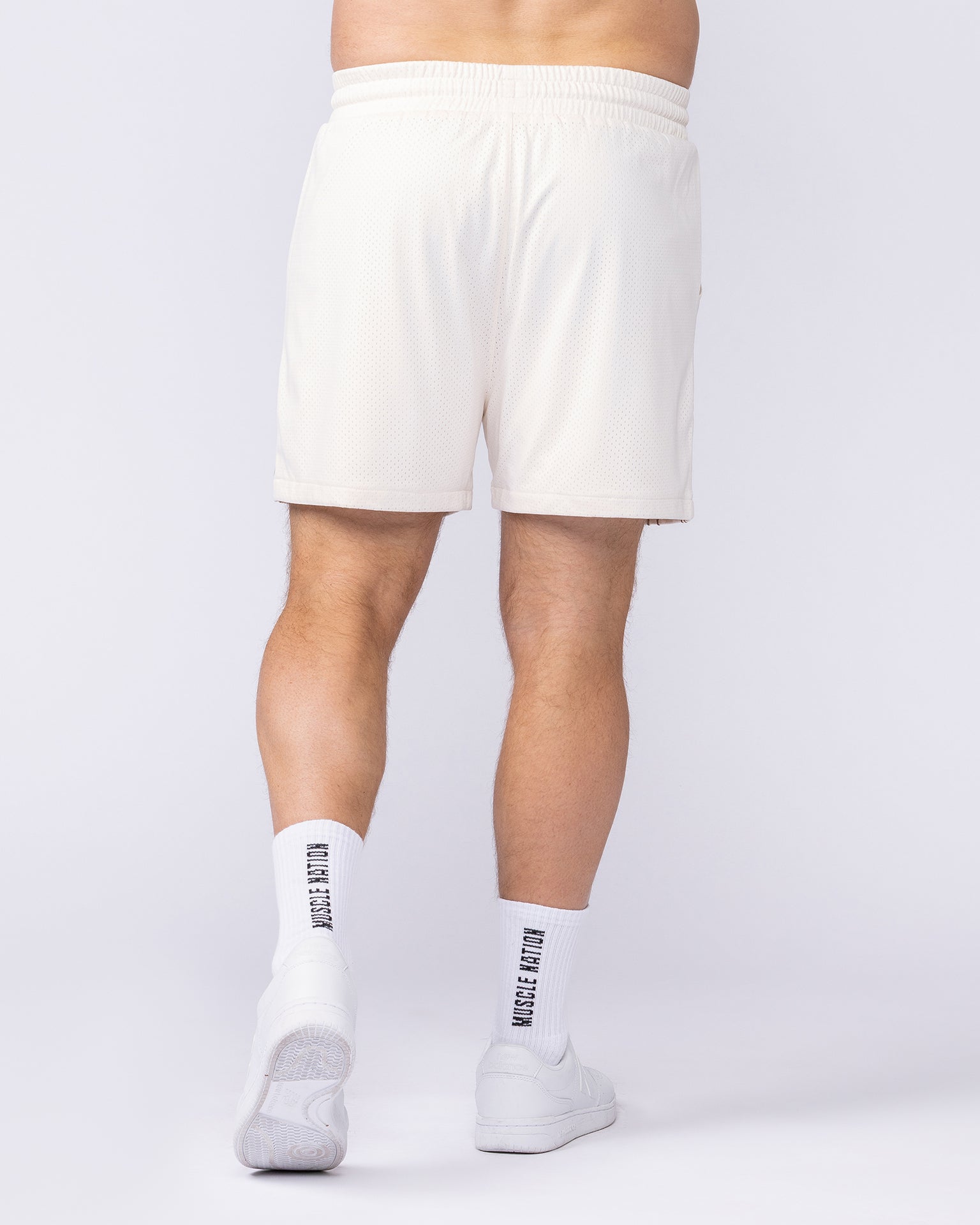 Script Lay Up 4" Shorts - Travertine-Shorts-S-112555TRAV-S-MNAPPRL47104-5-Muscle Nation