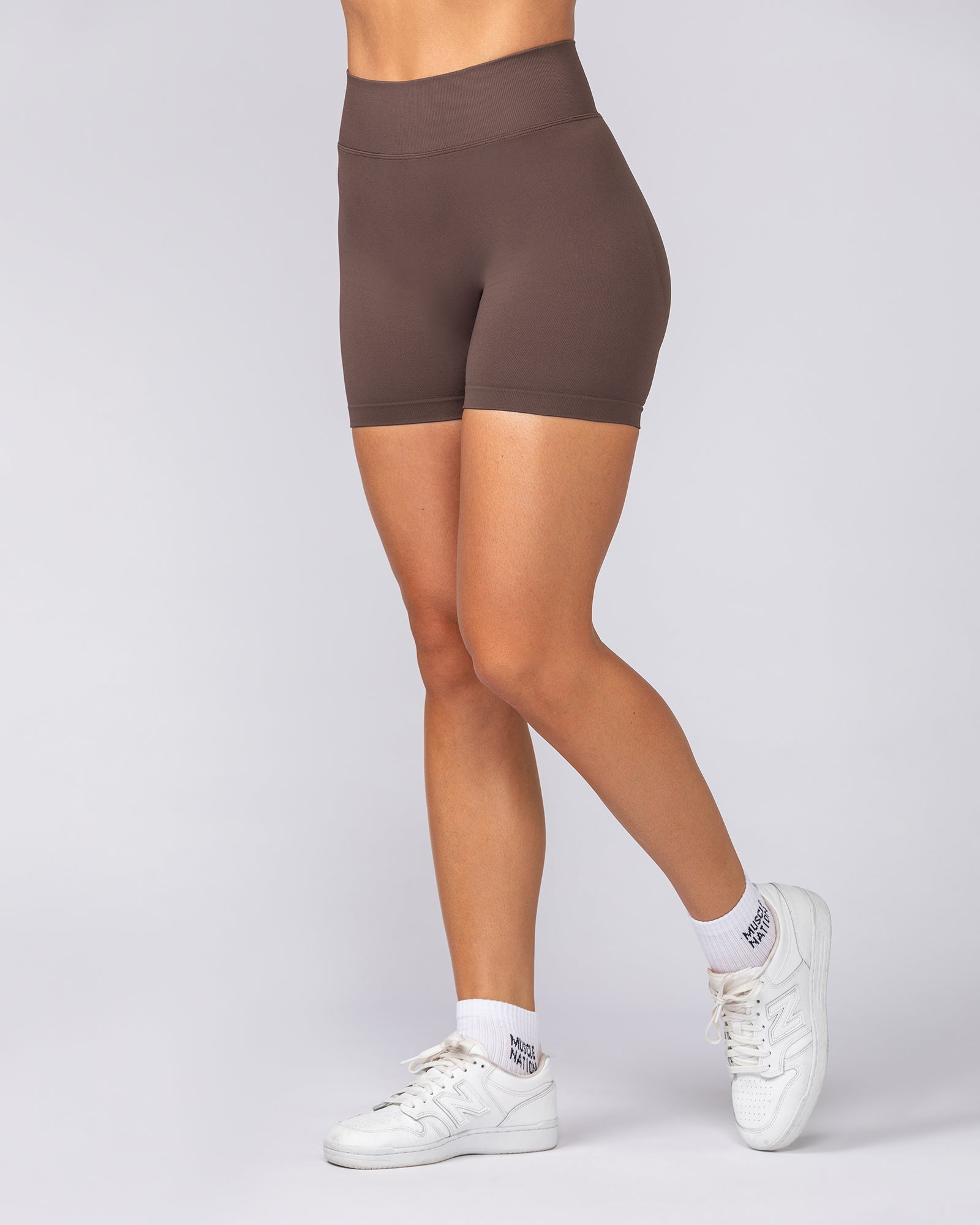 Sculpt Seamless Midway Shorts - Cola-Shorts-XS-072507COLA-XS-MNAPPRL44161-2-Muscle Nation