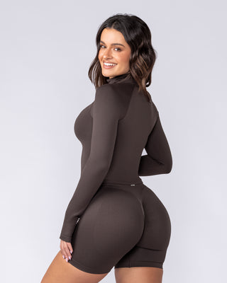 Sculpt Seamless Cropped Jacket - Cocoa