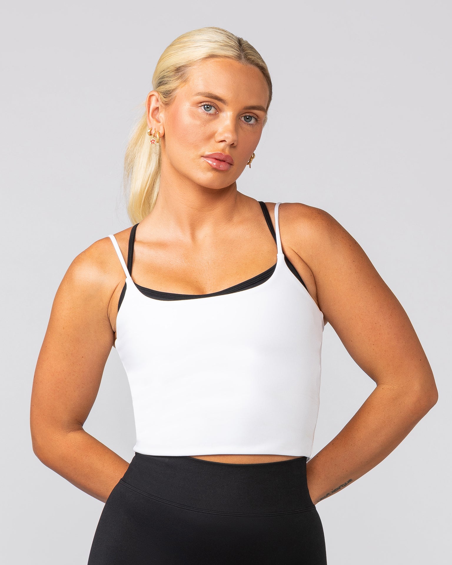 Cami Active Tank - White-Singlets & Tanks-XXS-032544WHT-XXS-MNAPPRL41572-1-Muscle Nation