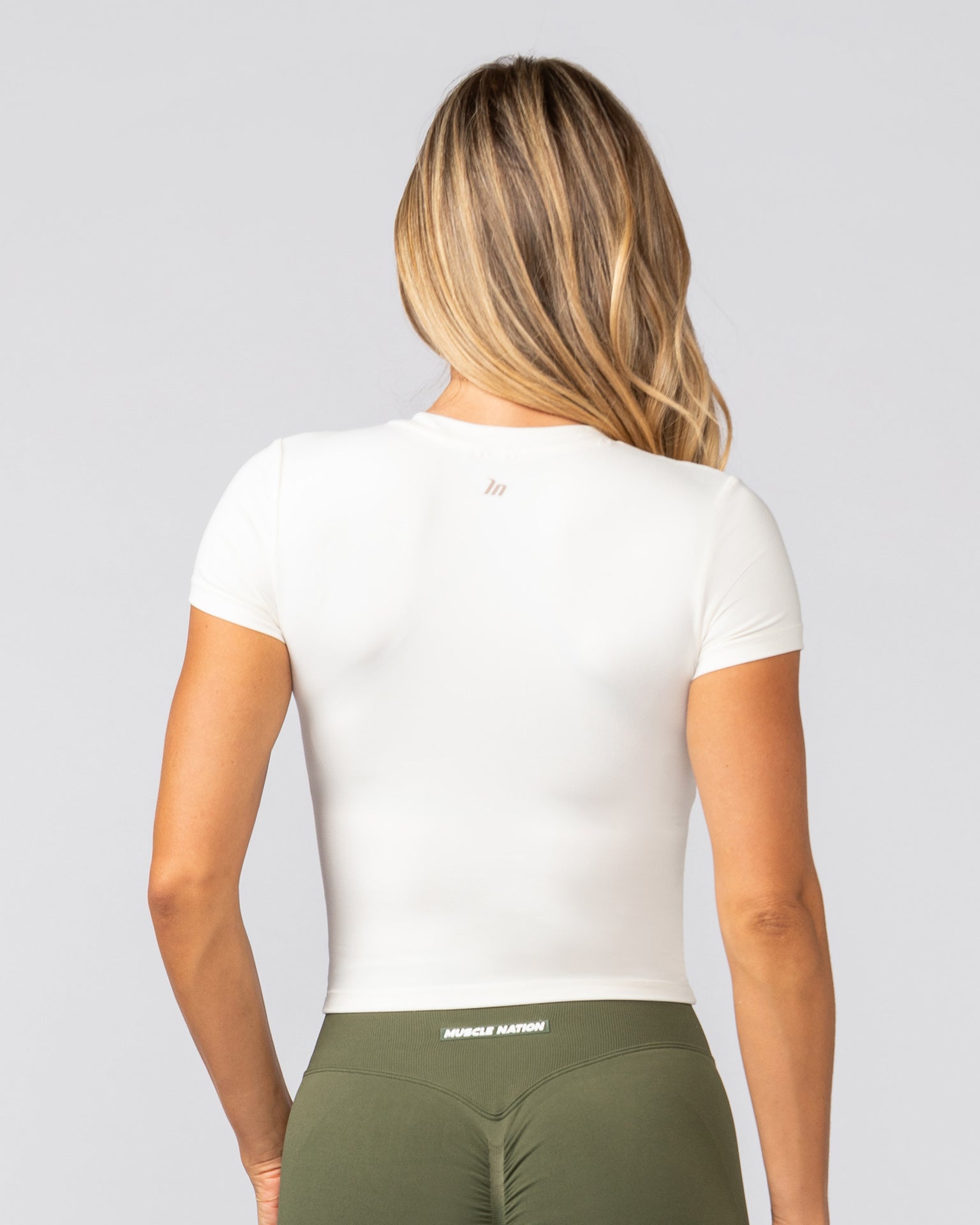 Essential Cropped Tee - Coconut-Tops-XXS-032543CCNT-XXS-MNAPPRL41563-4-Muscle Nation