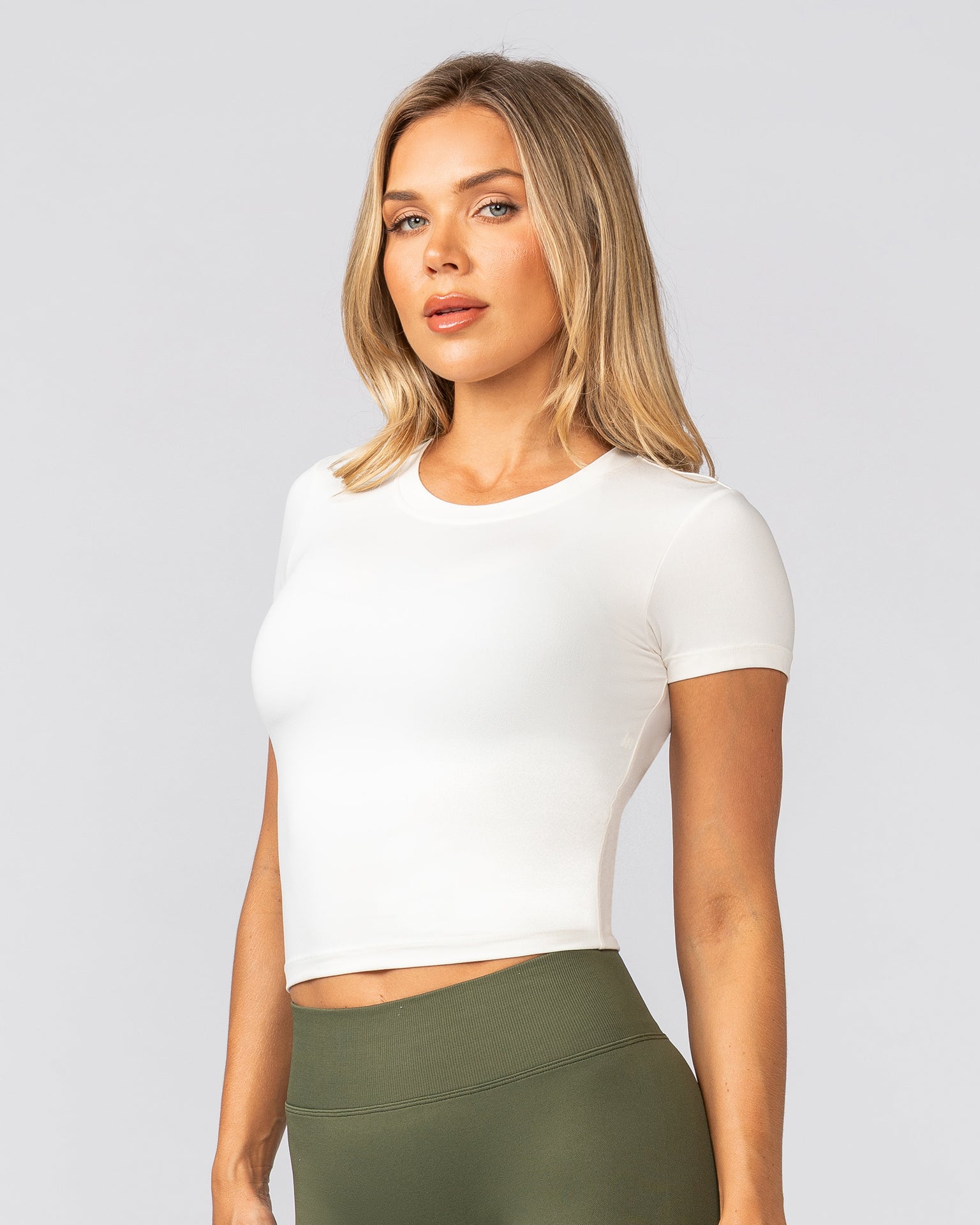 Essential Cropped Tee - Coconut-Tops-XXS-032543CCNT-XXS-MNAPPRL41563-2-Muscle Nation