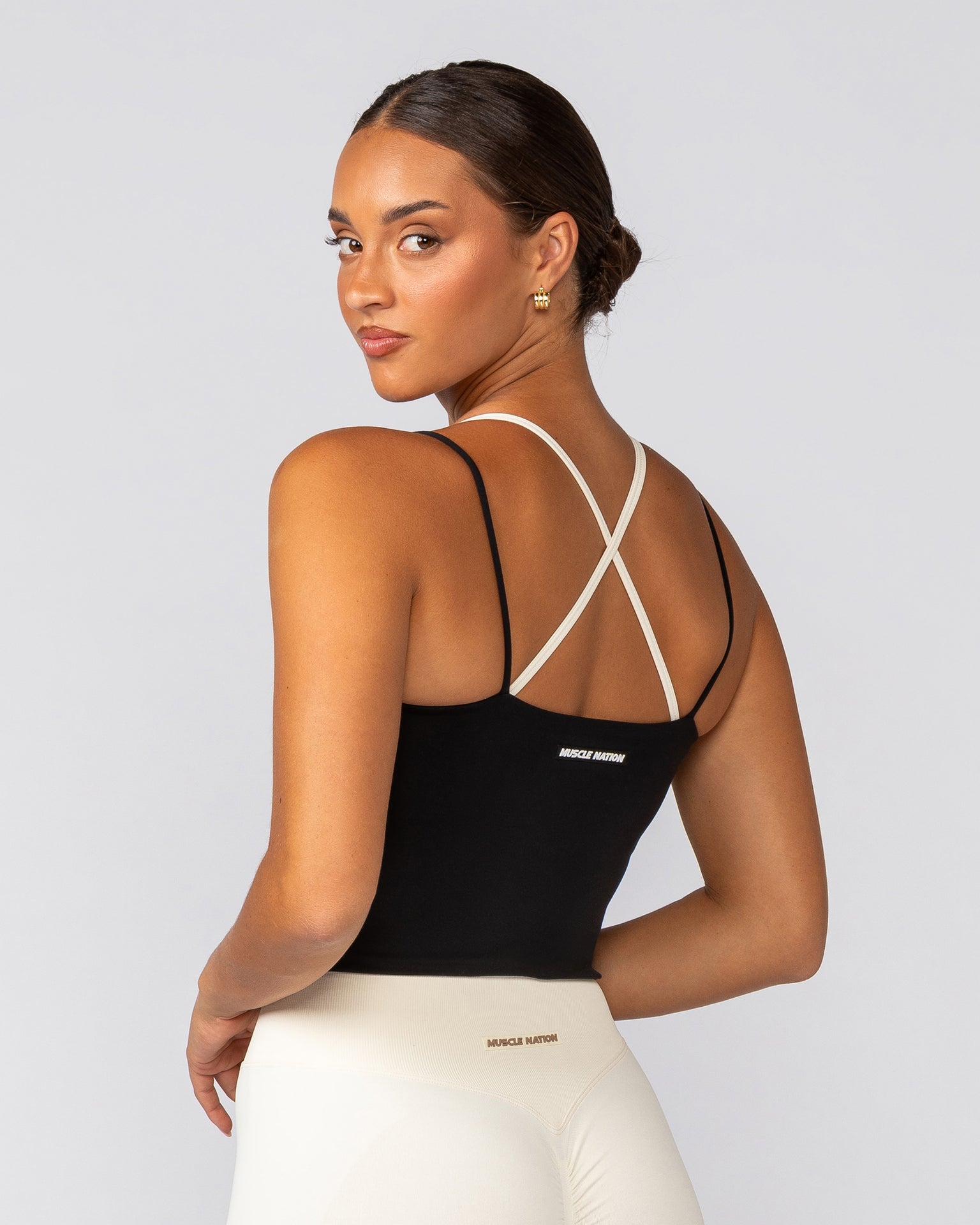 Cami Active Tank - Black-Singlets & Tanks-XXS-032544BLK-XXS-MNAPPRL41581-3-Muscle Nation