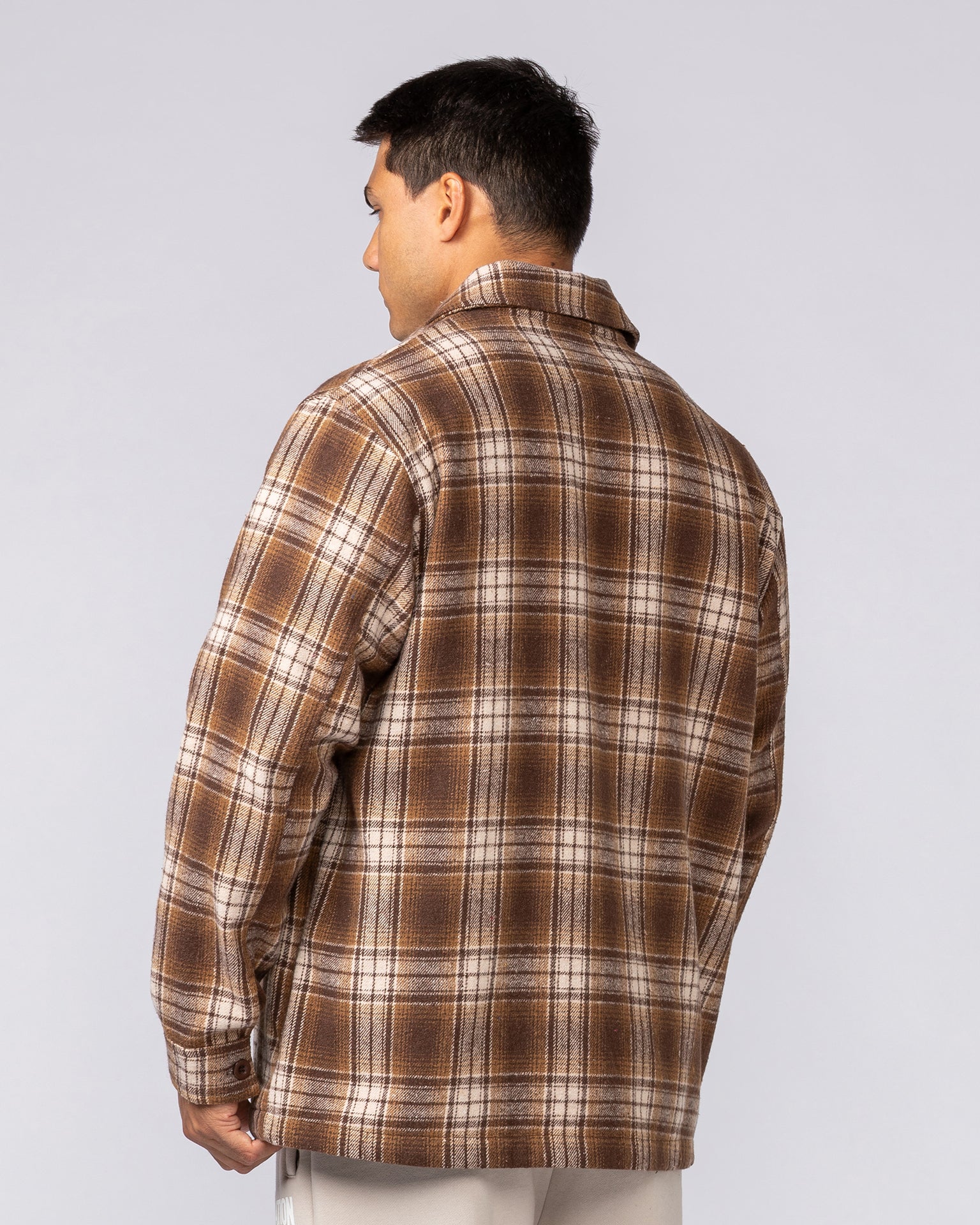 Oversized Shacket - Plaid-Jackets-XS-032518PLD-XS-MNAPPRL44597-5-Muscle Nation