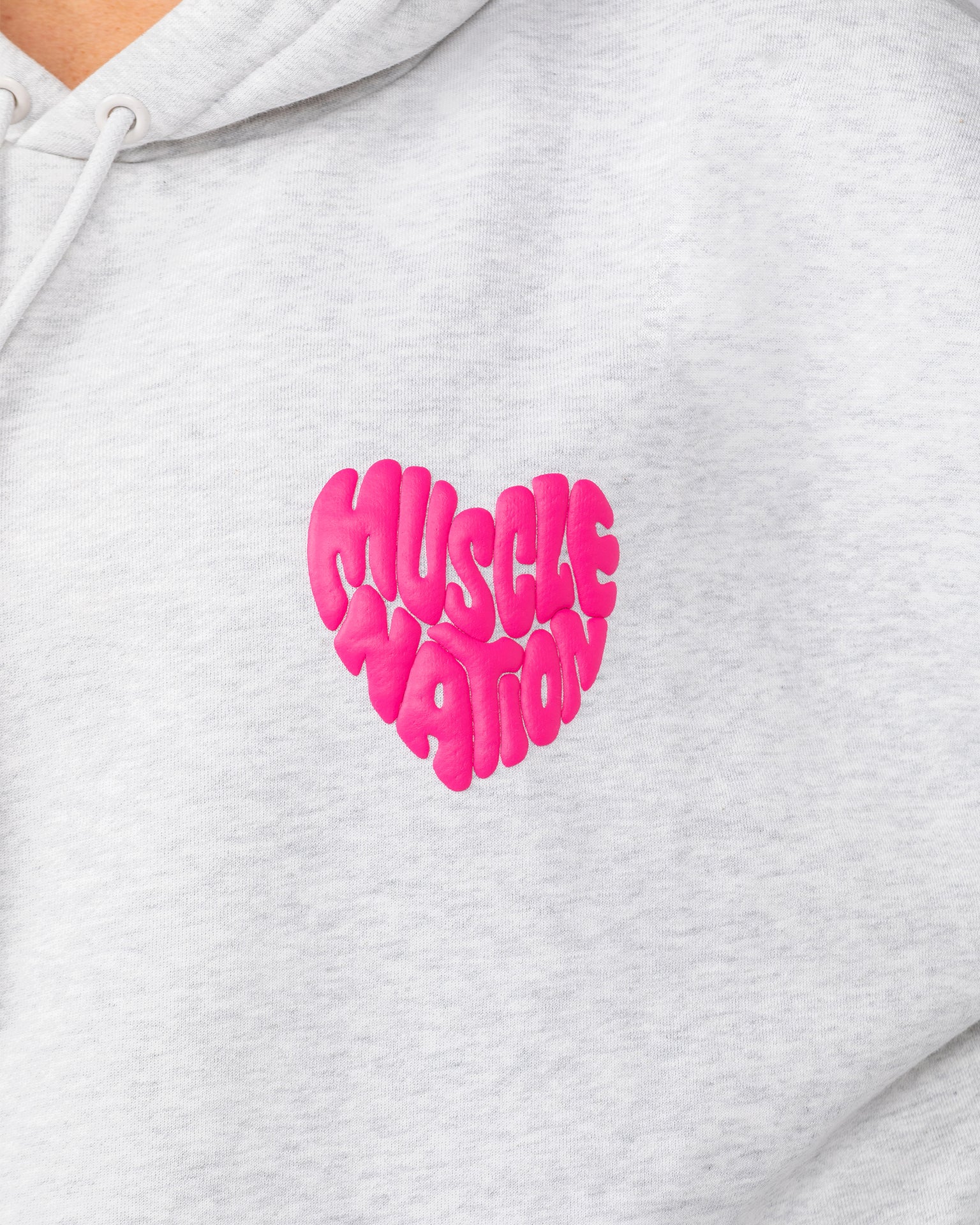 Peachy Oversized Hoodie - Snow Grey Marl-Jumpers & Hoodies-XXS-082516SNGRYMR-XXS-MNAPPRL43850-5-Muscle Nation