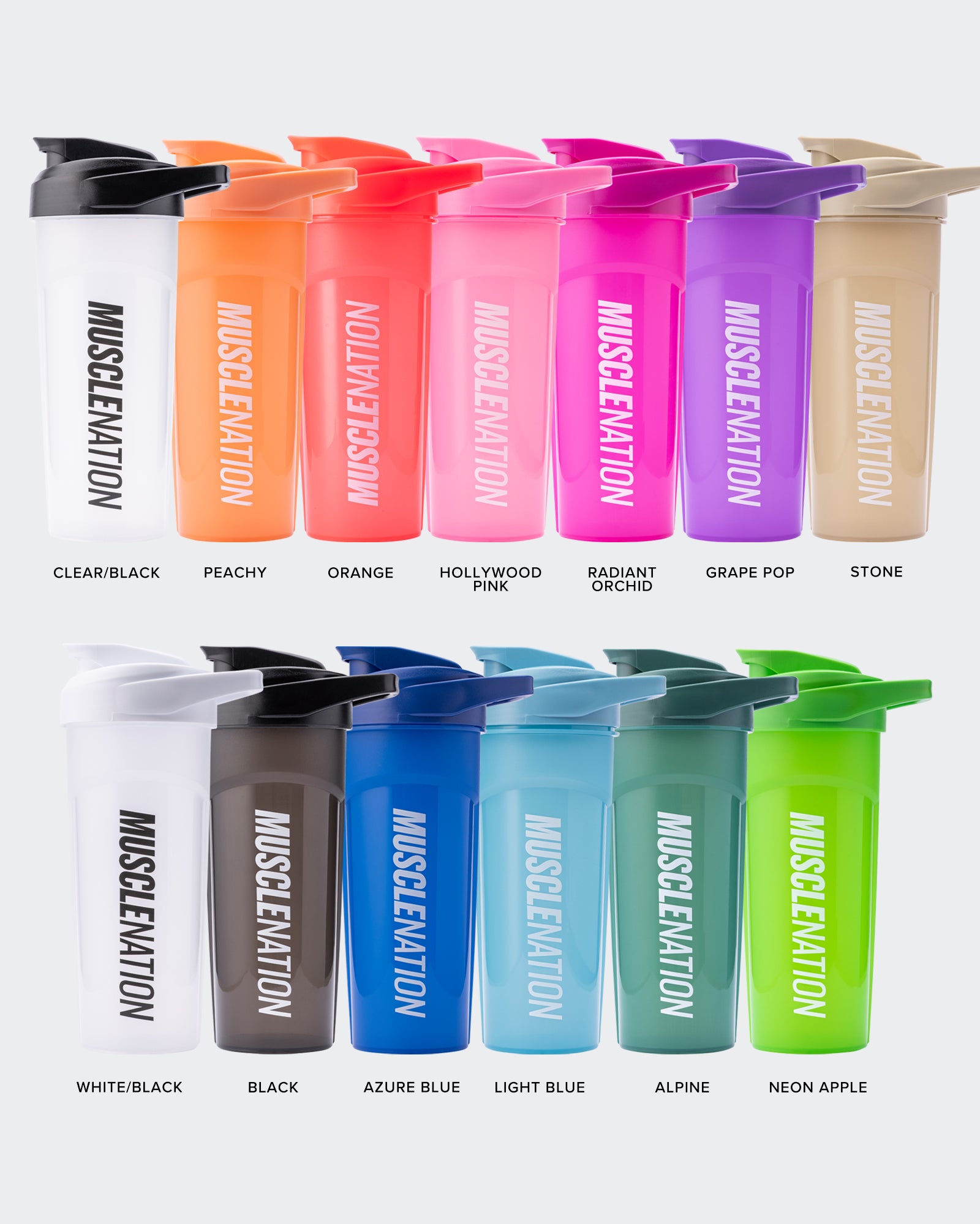 700ml MN Shaker-Accessories-Clear / Black-MNAPPRL22497CLR-ONE-MNAPPRL22497-1-Muscle Nation