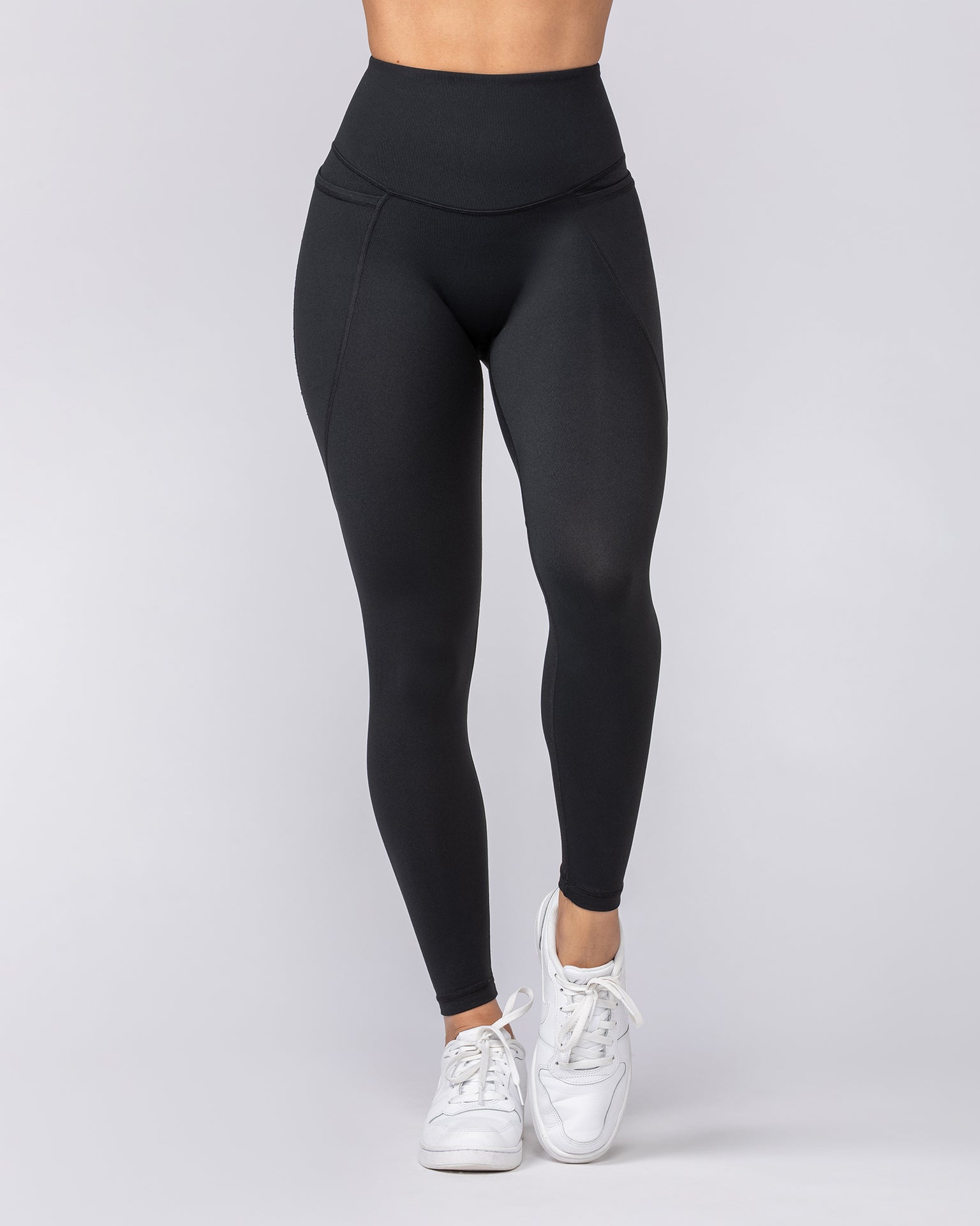 Signature Boost Pocket Ankle Length Leggings - Black-Leggings-XXS-112350BLK-XXS-MNAPPRL27185-2-Muscle Nation