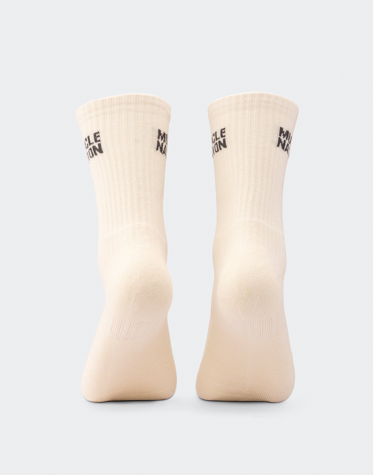 Mens Essential Crew Socks (3x Pack) - Cream / Eggshell / Evergreen-Socks-Cream / Eggshell / Evergreen-AC112336CRMEGGEGRN-ONE-MNAPPRL26514-6-Muscle Nation