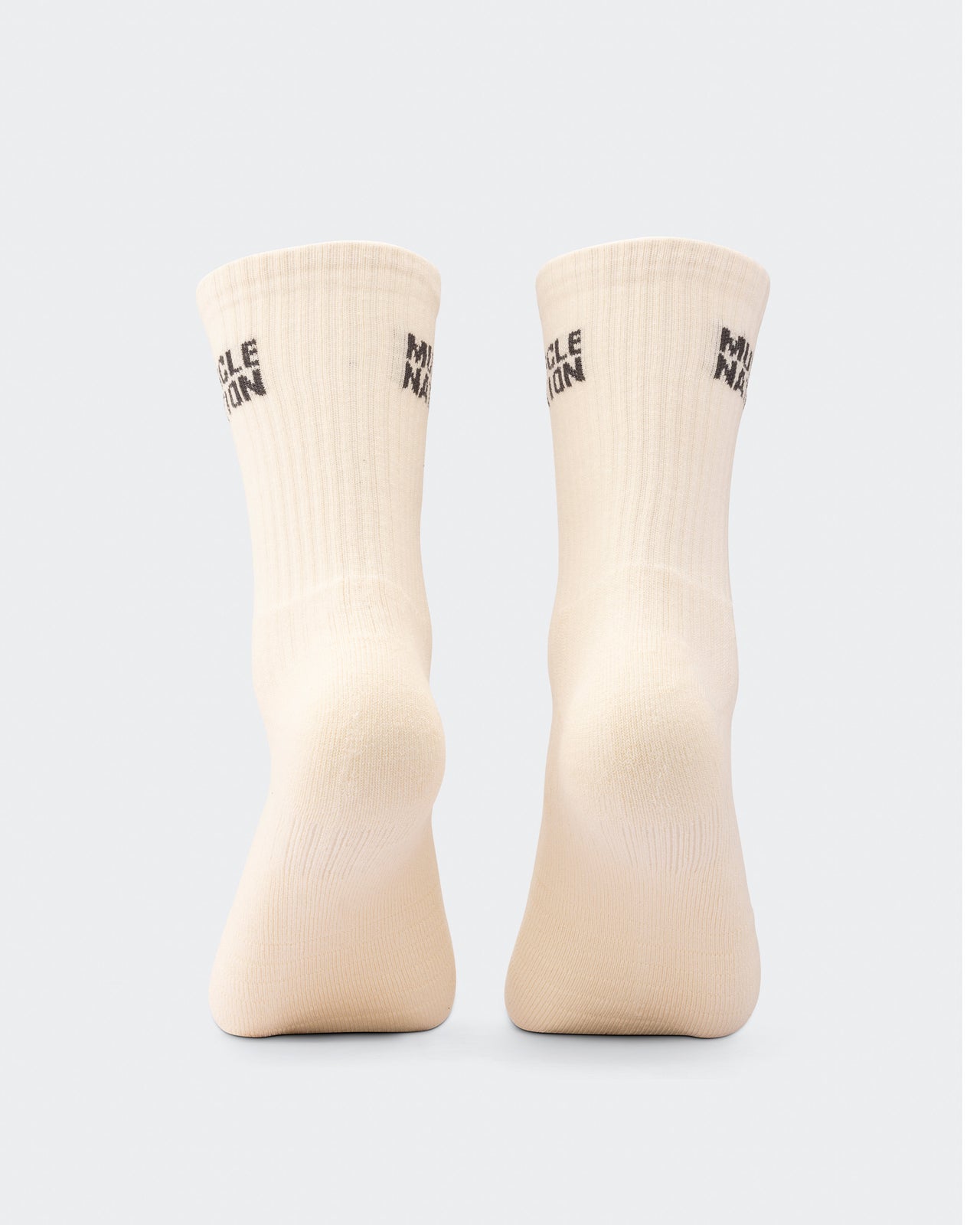 Mens Essential Crew Socks (2x Pack) - Taupe / Dew-Socks-Taupe / Dew-AC092311TAUPDEW-ONE-MNAPPRL26520-6-Muscle Nation