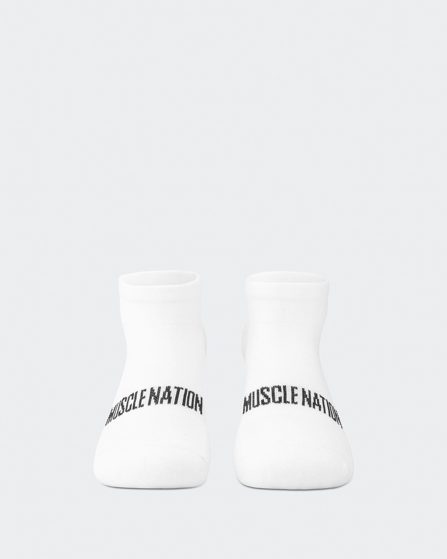 Mens Ankle Socks (2X Pack) - White-Socks-ACC1125237WHT-MNAPPRL47953-4-Muscle Nation