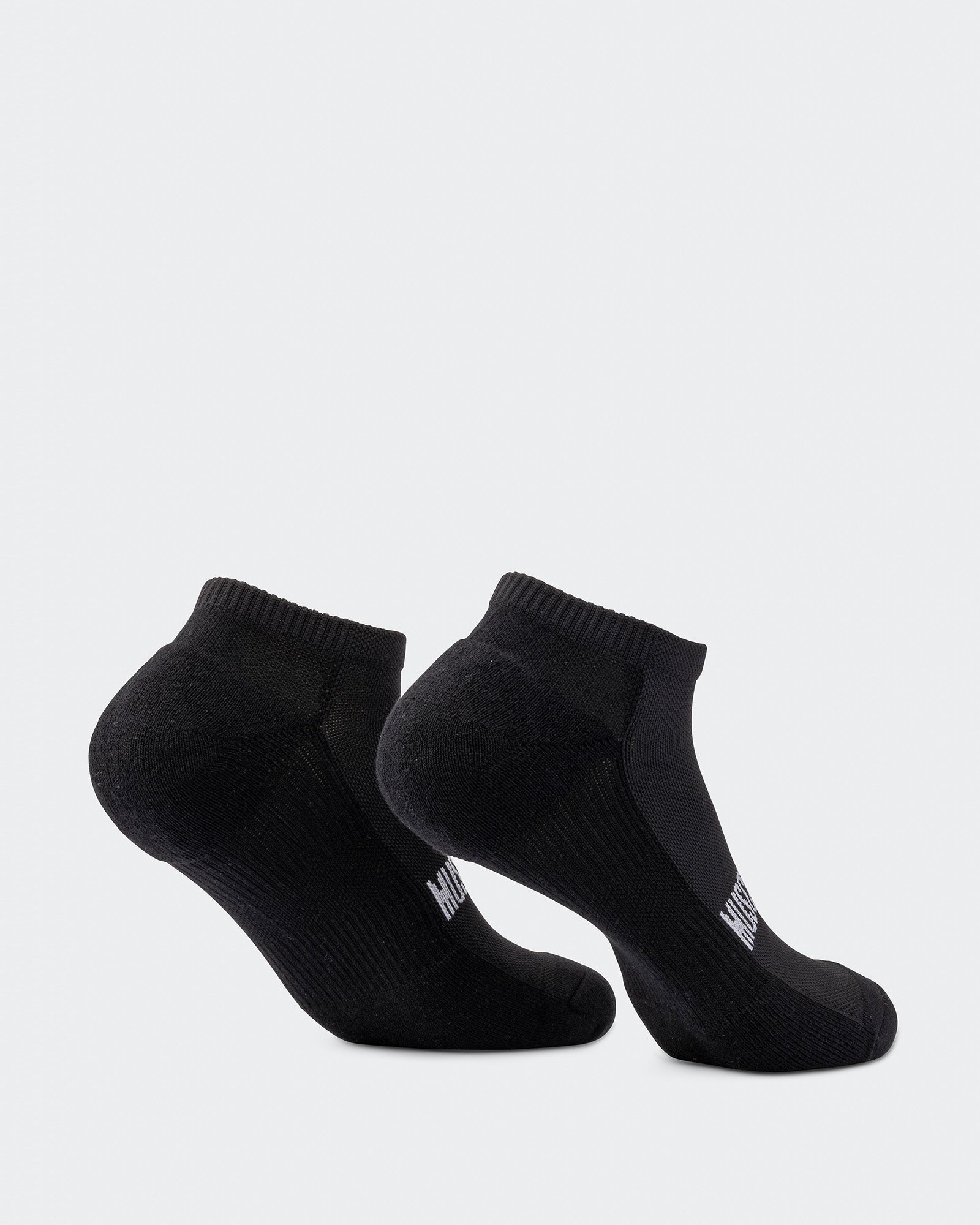 Mens Ankle Socks (2X Pack) - Black-Socks-ACC1125237BLK-MNAPPRL47954-4-Muscle Nation