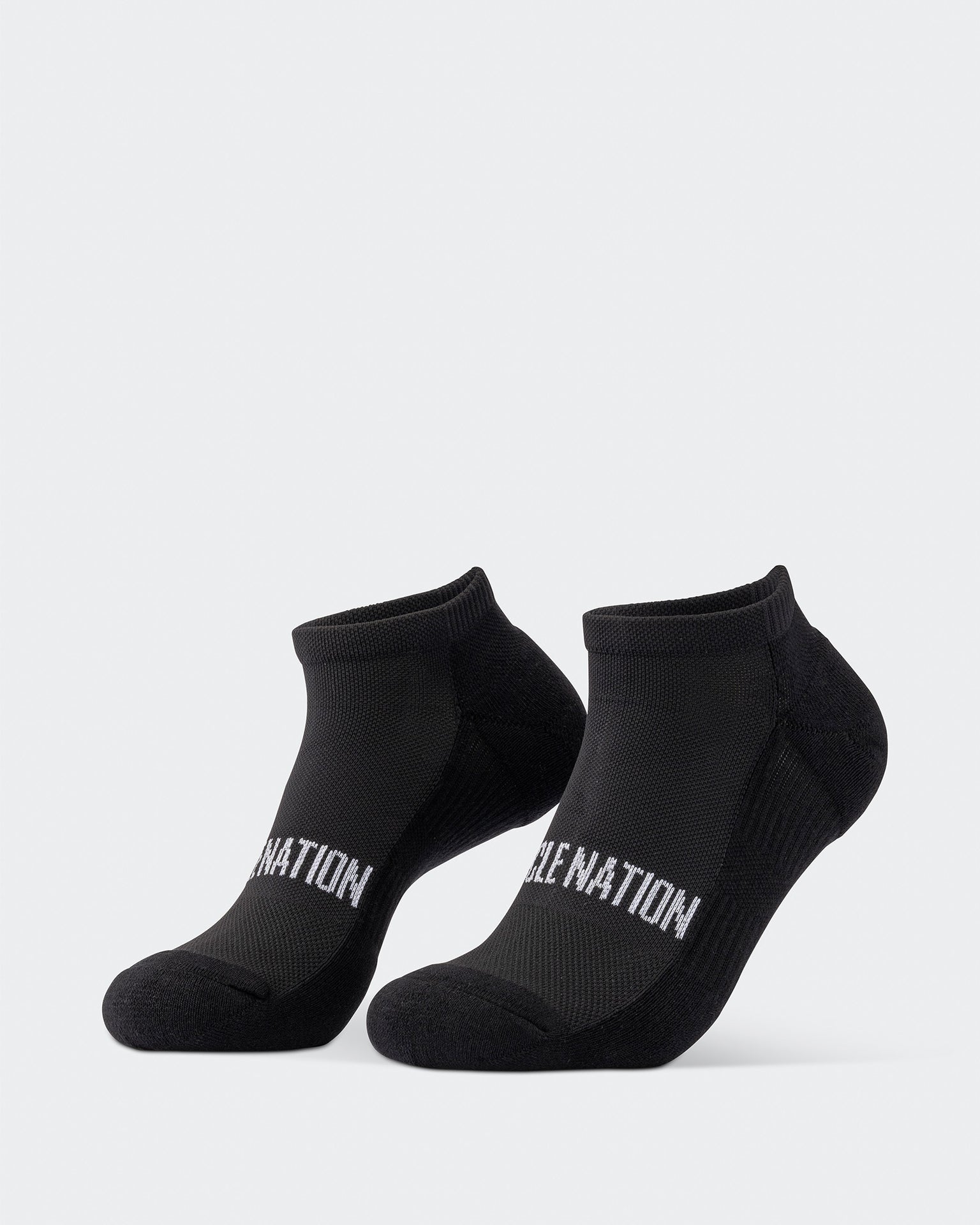 Mens Ankle Socks (2X Pack) - Black-Socks-ACC1125237BLK-MNAPPRL47954-2-Muscle Nation