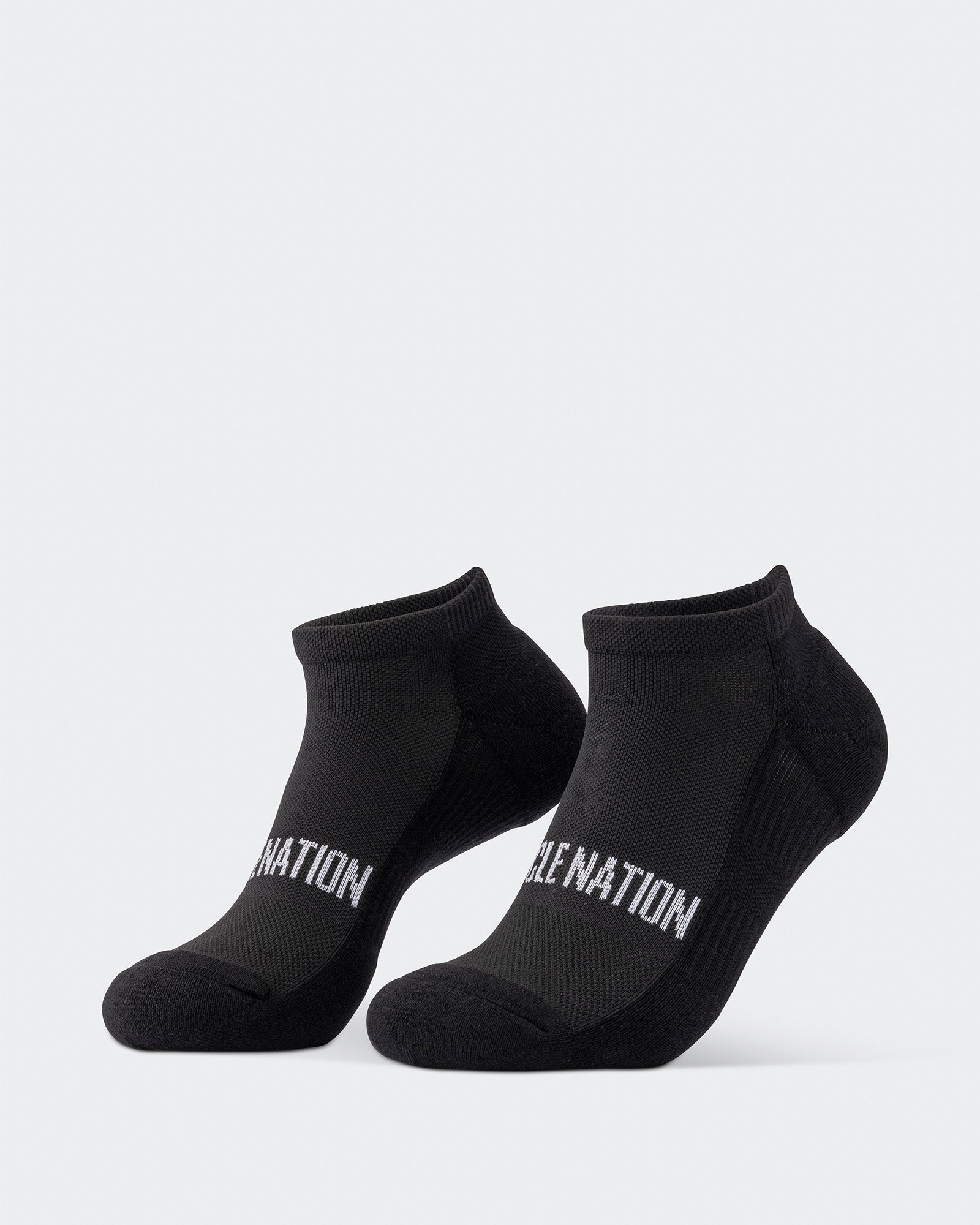 Mens Ankle Socks (2X Pack) - Black-Socks-ACC1125237BLK-MNAPPRL47954-2-Muscle Nation