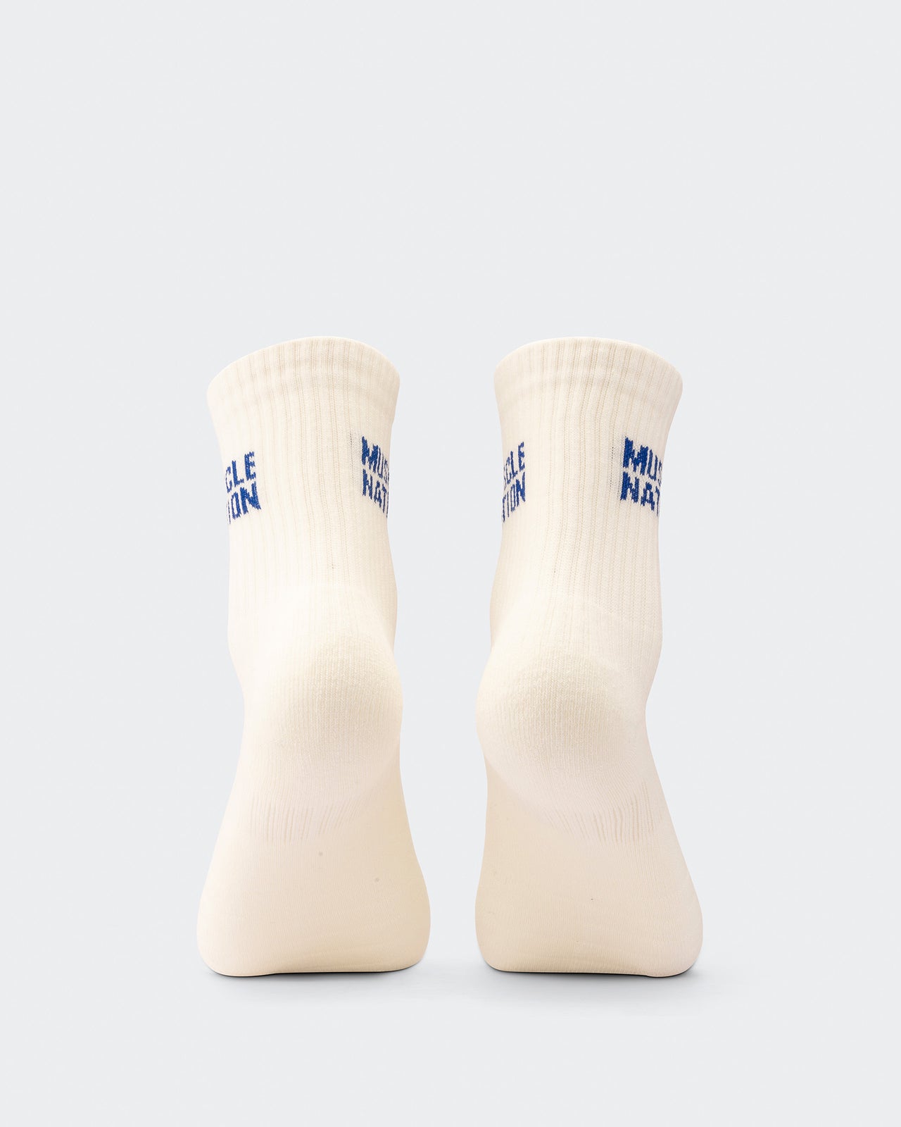 Womens Essential Crew Socks (3x Pack) - Navy / Hawaiian Blue / Off White-Socks-Navy / Hawaiian Blue / White-AC112335NVYHAWABLUWHT-ONE-MNAPPRL26511-2-Muscle Nation