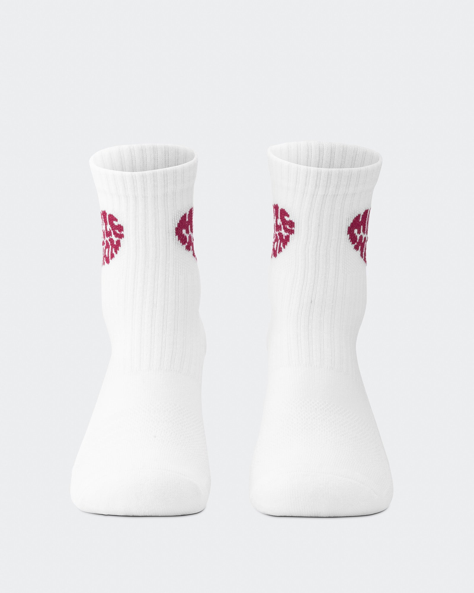Womens Heart Crew Sock (2X Pack) - White / Grey Marl-Socks-ACC1125234WHTGMRL-MNAPPRL47937-4-Muscle Nation