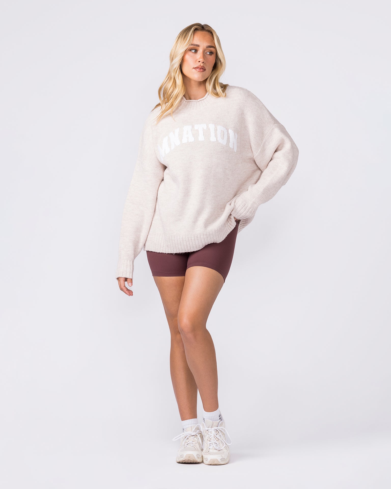 Sorority Knit - Dew Marl-Jumpers & Hoodies-XXS / XS-042602DEWMRL-XXS / XS-MNAPPRL49884-7-Muscle Nation