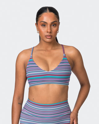 Levitate Rib Bralette - Dusk Desert Stripe Print-Bralettes-XS-072331DSKDSRT-XS-MNAPPRL26097-2-Muscle Nation