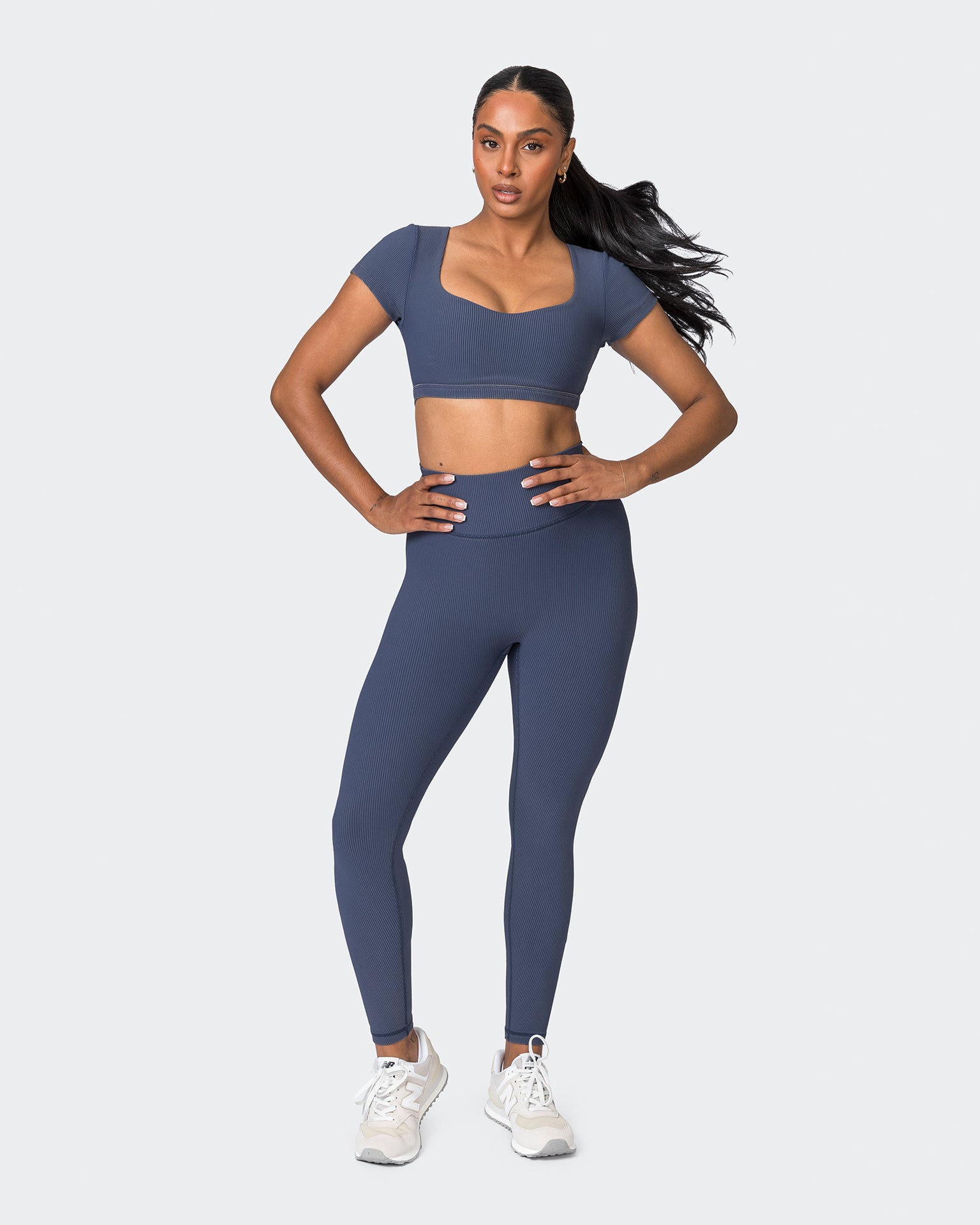 On Point Vintage Rib Bra - Washed Spellbound-Sports Bras-XXS-072335WSHSPLB-XXS-MNAPPRL26158-7-Muscle Nation