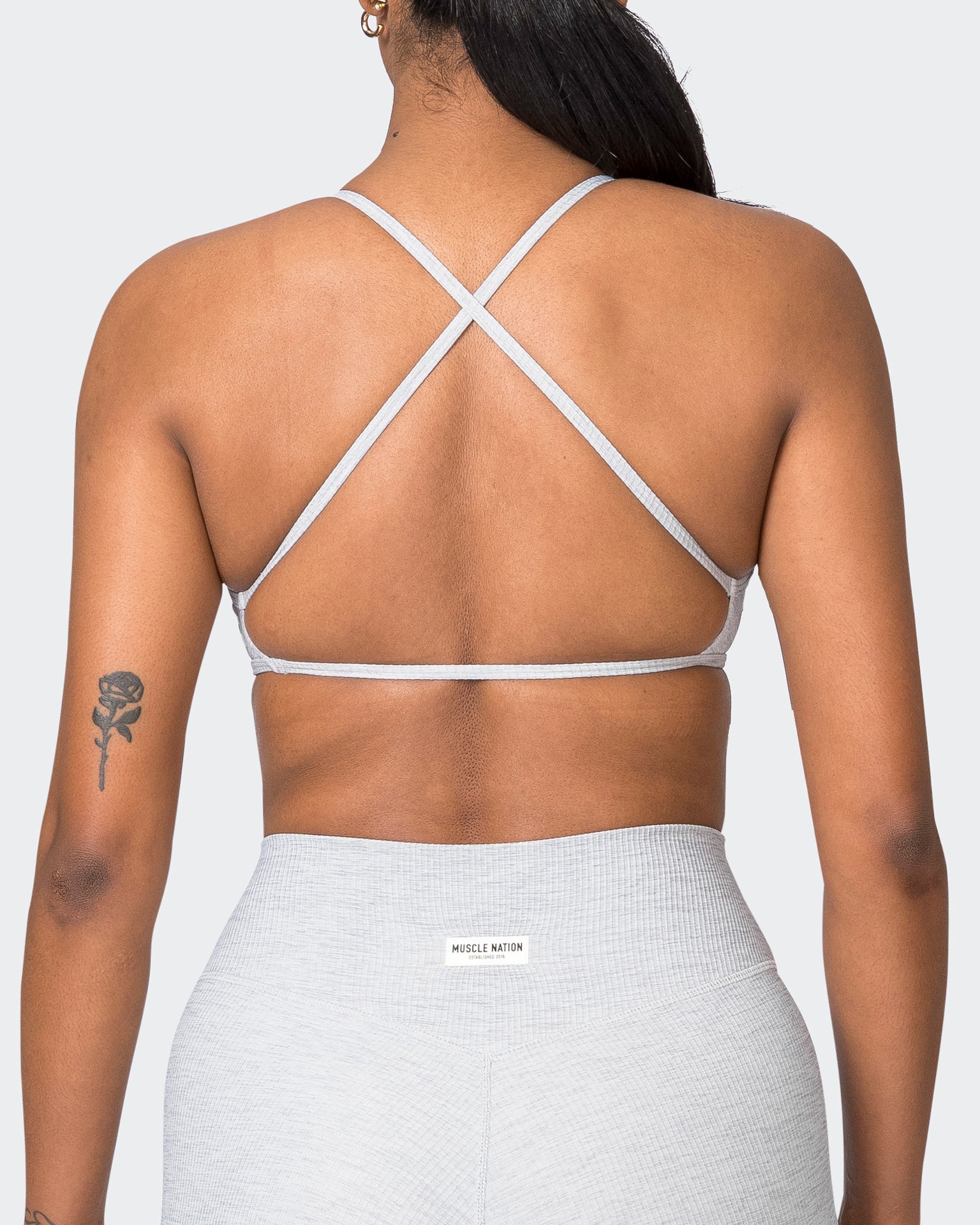Essence Rib Bralette - Quiet Grey Marl-Bralettes-XS-072329QTGRMRL-XS-MNAPPRL26081-6-Muscle Nation