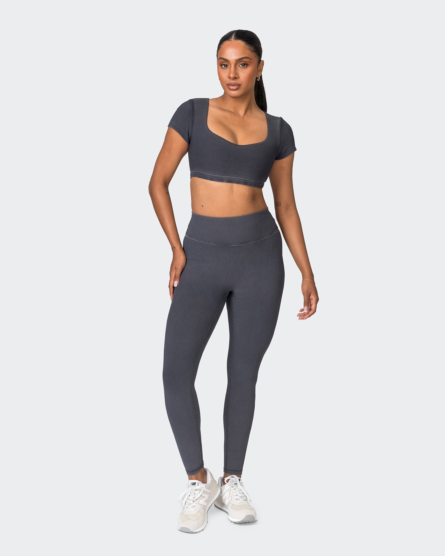 On Point Vintage Rib Bra - Washed Black-Sports Bras-XXS-072335WSHBLK-XXS-MNAPPRL26149-7-Muscle Nation