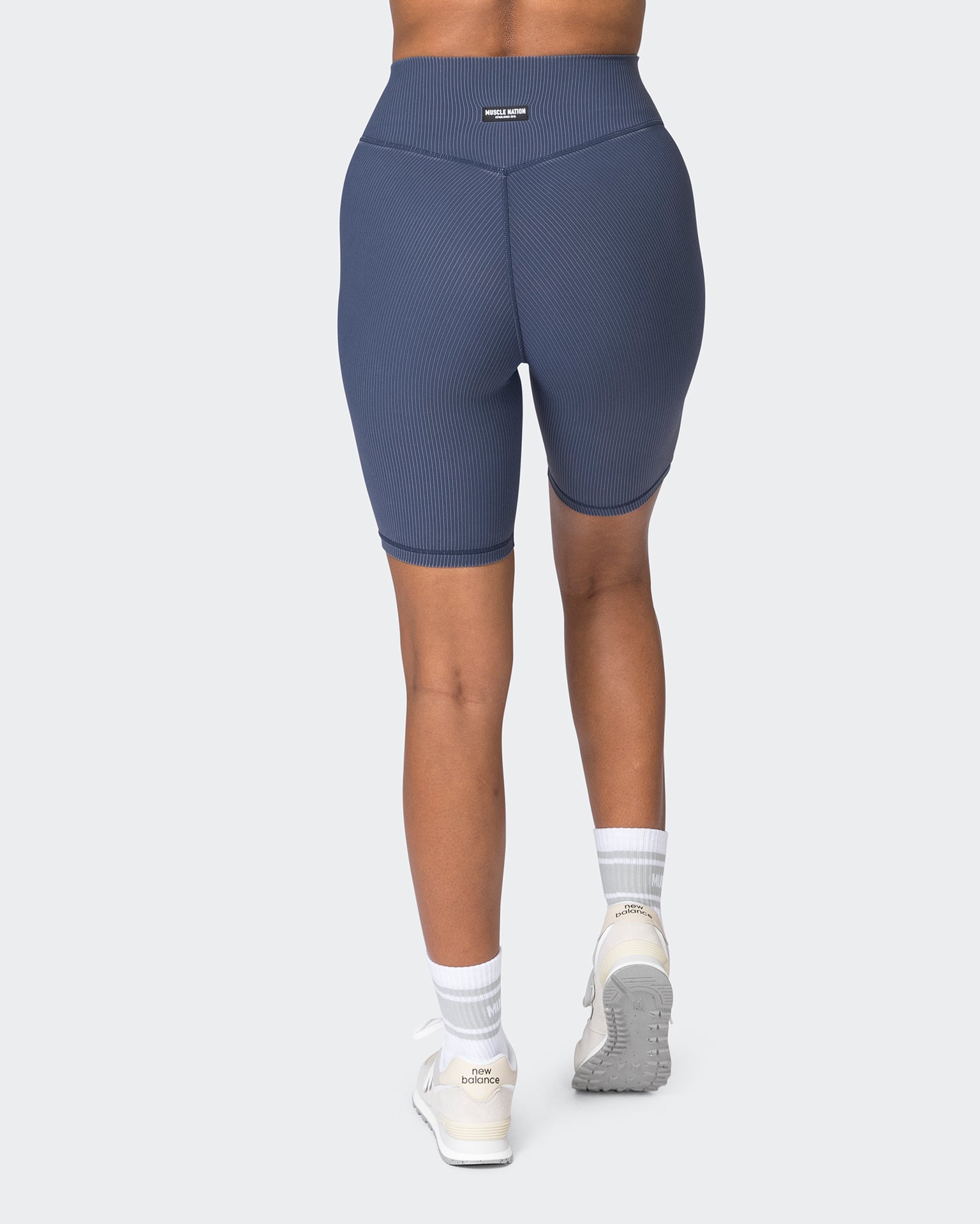 Zero Rise Vintage Rib Referee Length Shorts - Washed Spellbound-Shorts-XXS-072327WSHSPLB-XXS-MNAPPRL26018-6-Muscle Nation