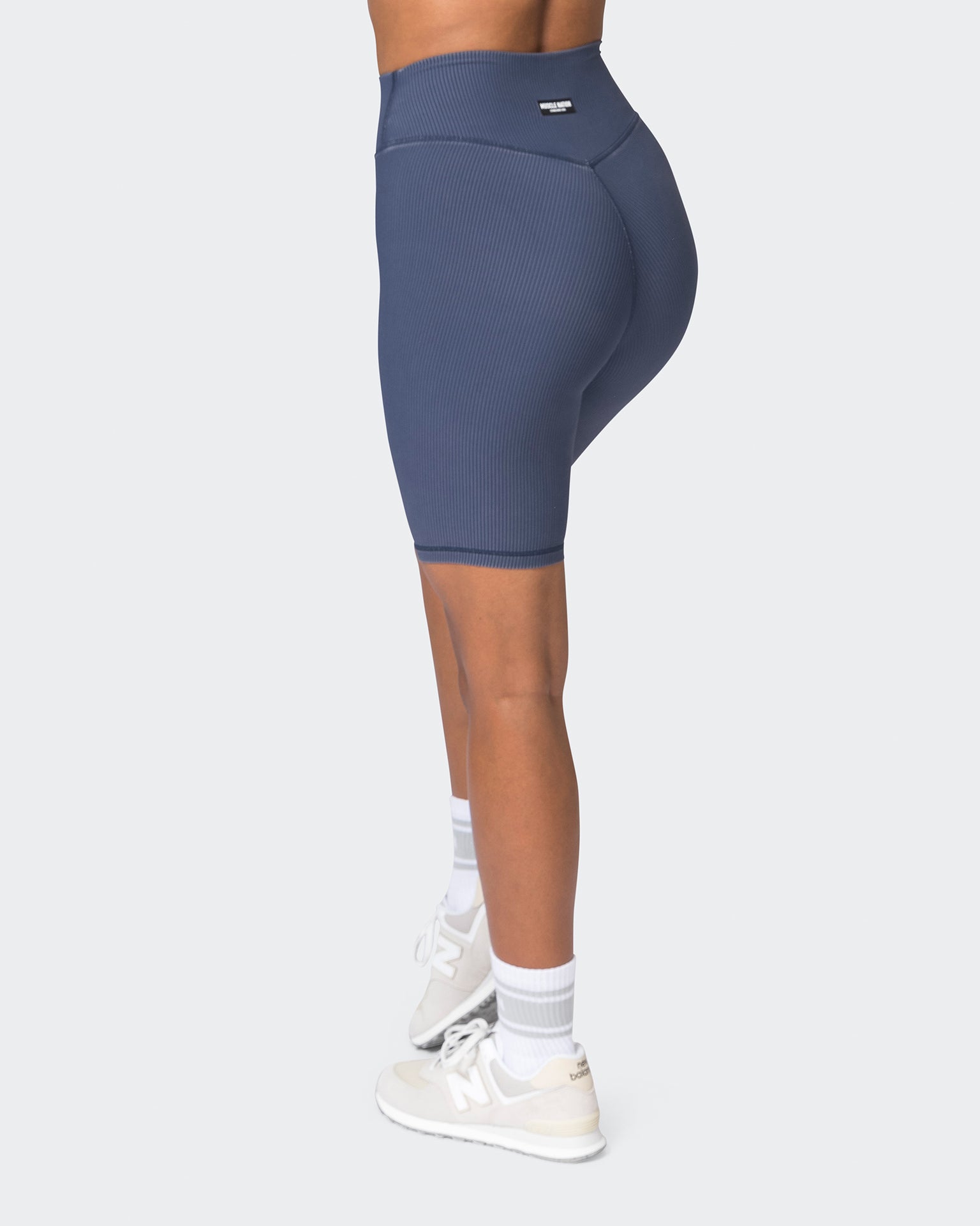 Zero Rise Vintage Rib Referee Length Shorts - Washed Spellbound-Shorts-XXS-072327WSHSPLB-XXS-MNAPPRL26018-5-Muscle Nation