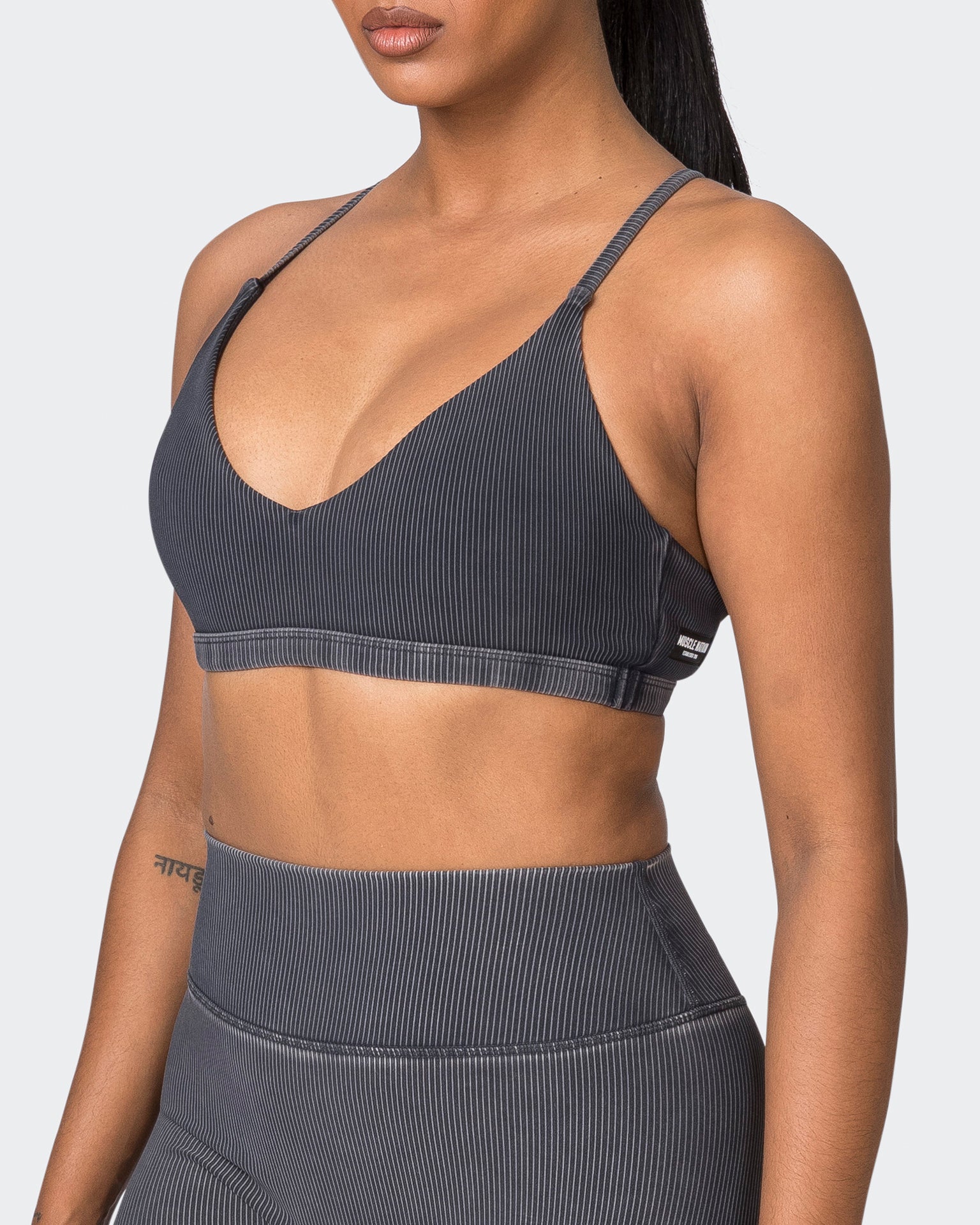 Levitate Vintage Rib Bralette - Washed Black-Bralettes-XS-072325WSHBLK-XS-MNAPPRL25941-3-Muscle Nation