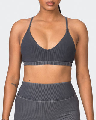 Levitate Vintage Rib Bralette - Washed Black-Bralettes-XS-072325WSHBLK-XS-MNAPPRL25941-2-Muscle Nation