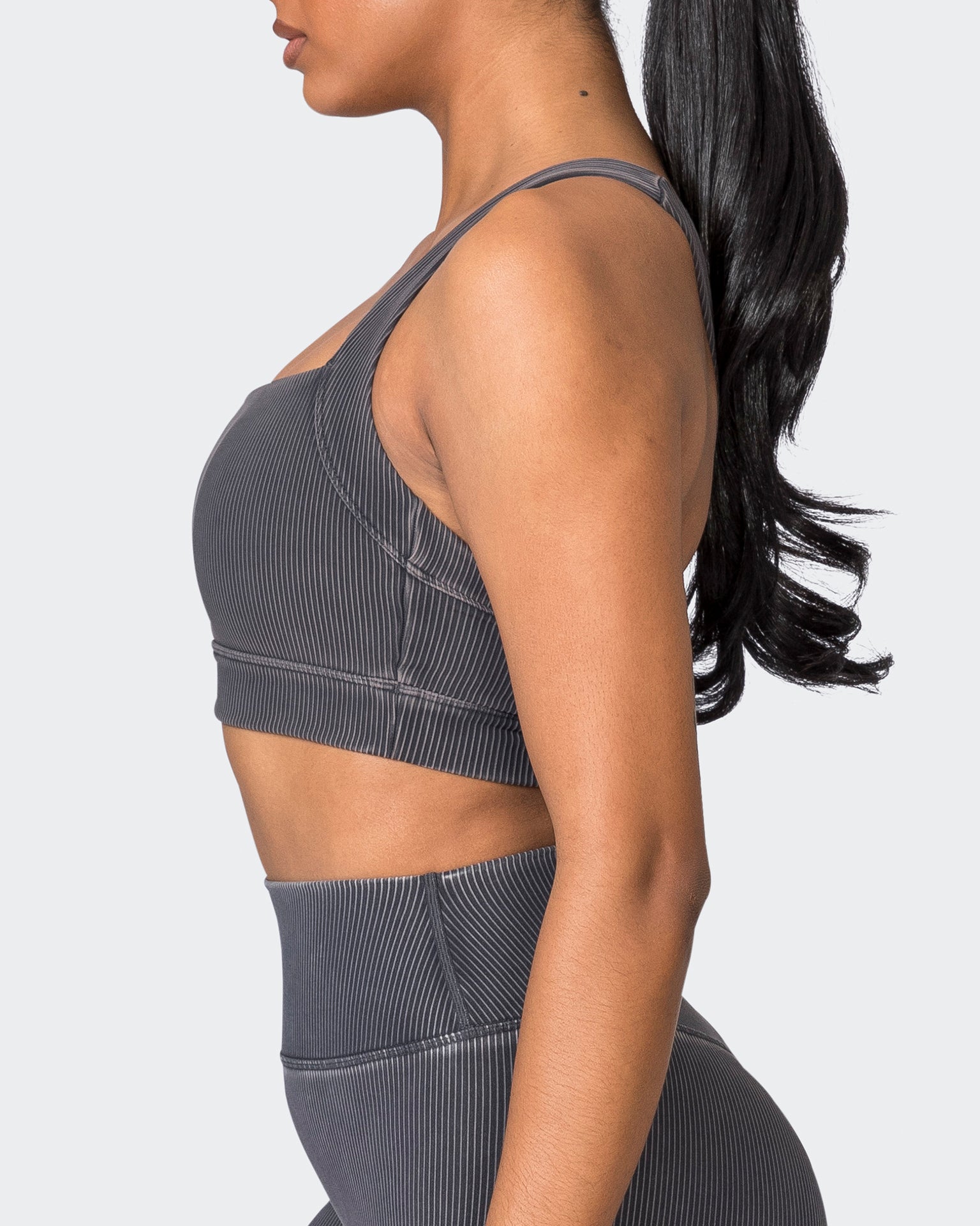 Rebound Vintage Rib Bra - Washed Black-Sports Bras-XS-072324WSHBLK-XS-MNAPPRL25909-4-Muscle Nation