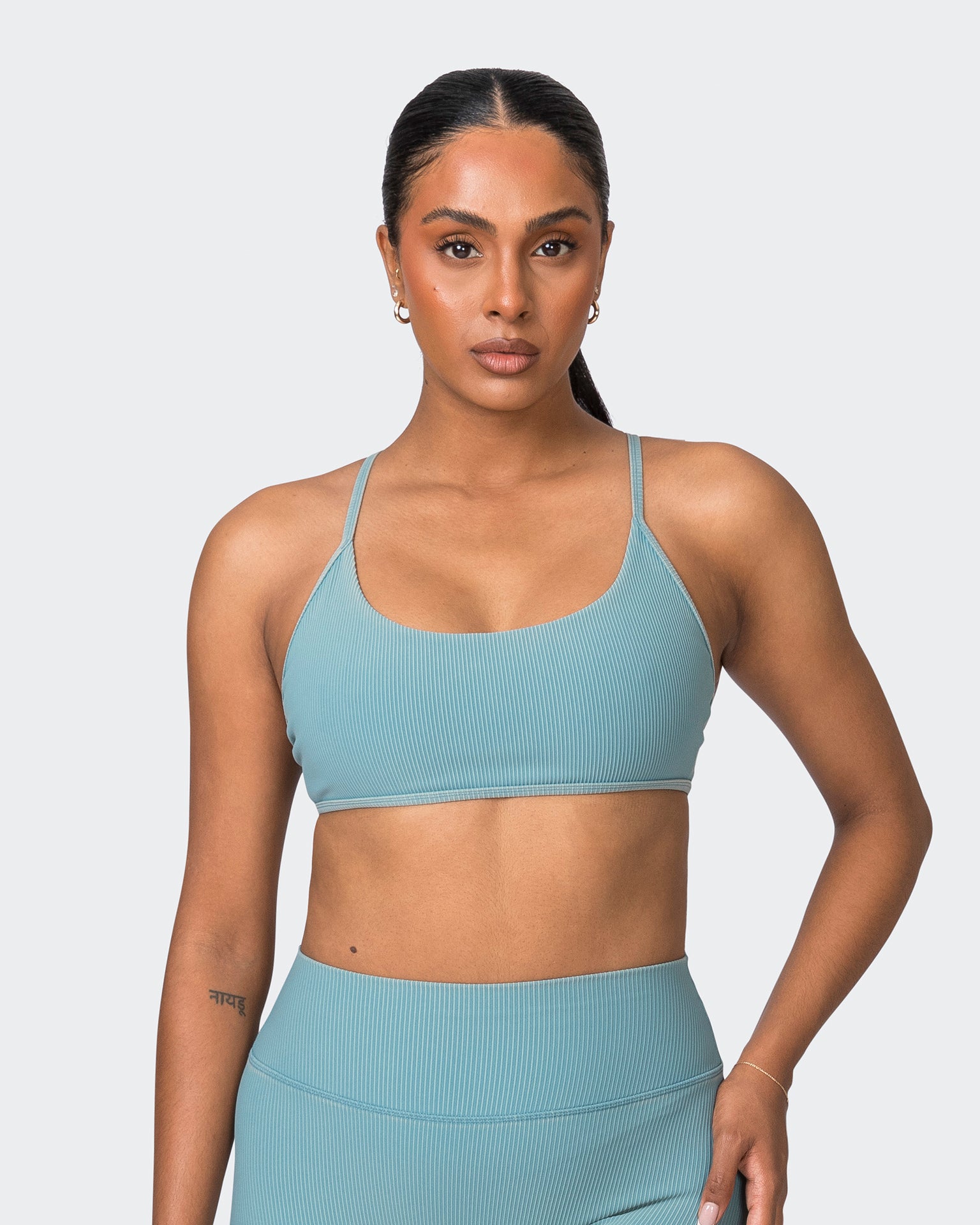 Essence Vintage Rib Bralette - Washed Harbour-Bralettes-XS-072323WSHHRB-XS-MNAPPRL25893-2-Muscle Nation