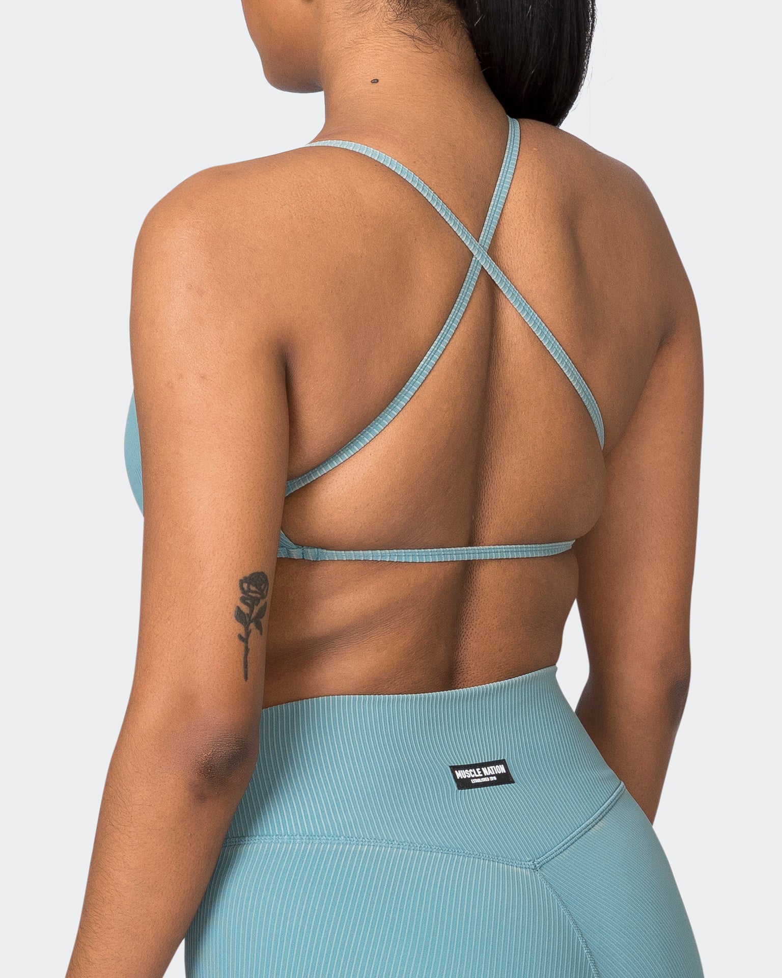 Essence Vintage Rib Bralette - Washed Harbour-Bralettes-XS-072323WSHHRB-XS-MNAPPRL25893-5-Muscle Nation