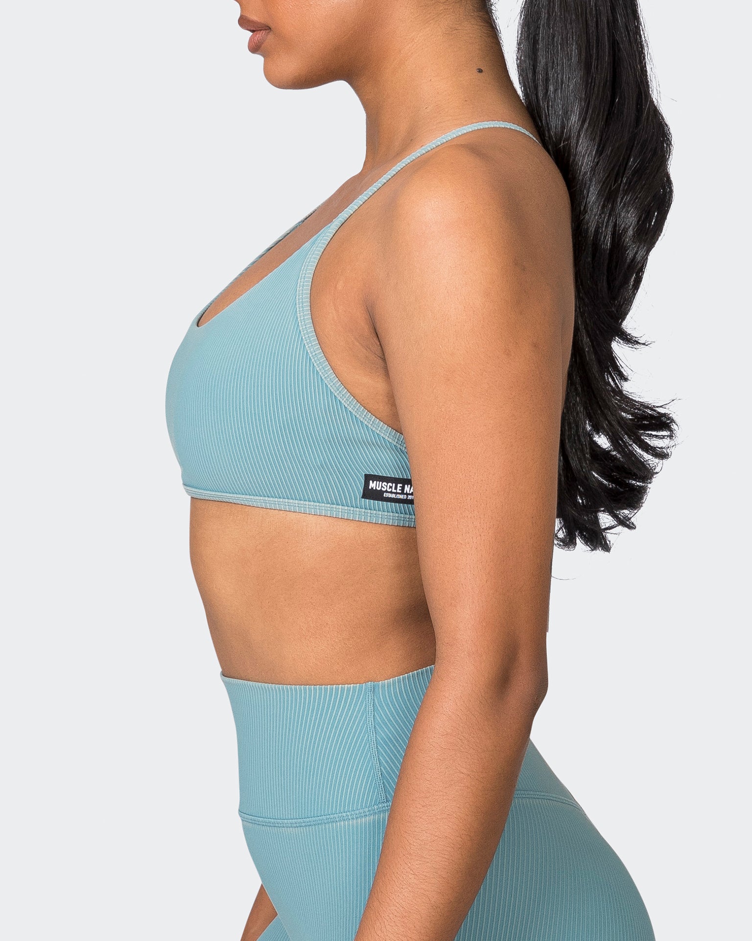 Essence Vintage Rib Bralette - Washed Harbour-Bralettes-XS-072323WSHHRB-XS-MNAPPRL25893-6-Muscle Nation