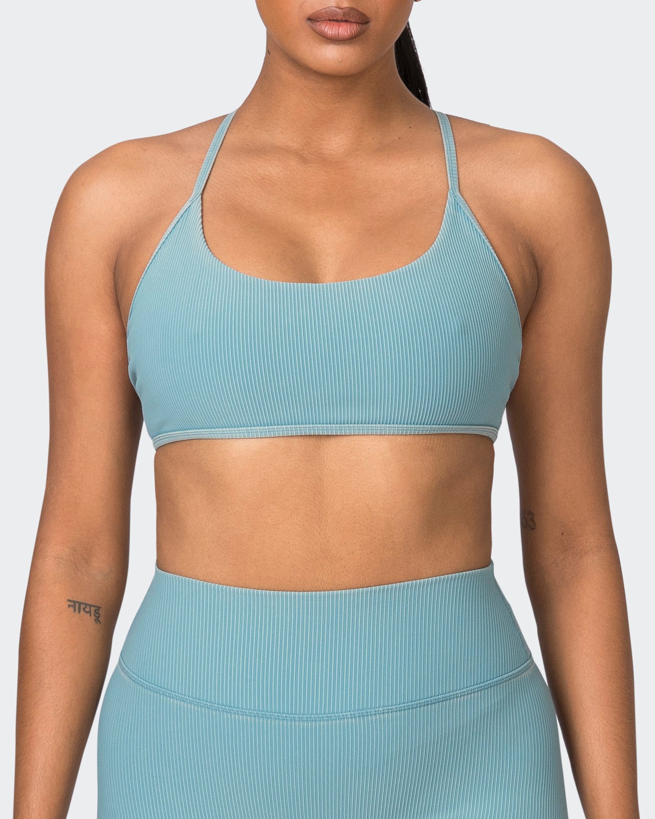Essence Vintage Rib Bralette - Washed Harbour-Bralettes-XS-072323WSHHRB-XS-MNAPPRL25893-3-Muscle Nation