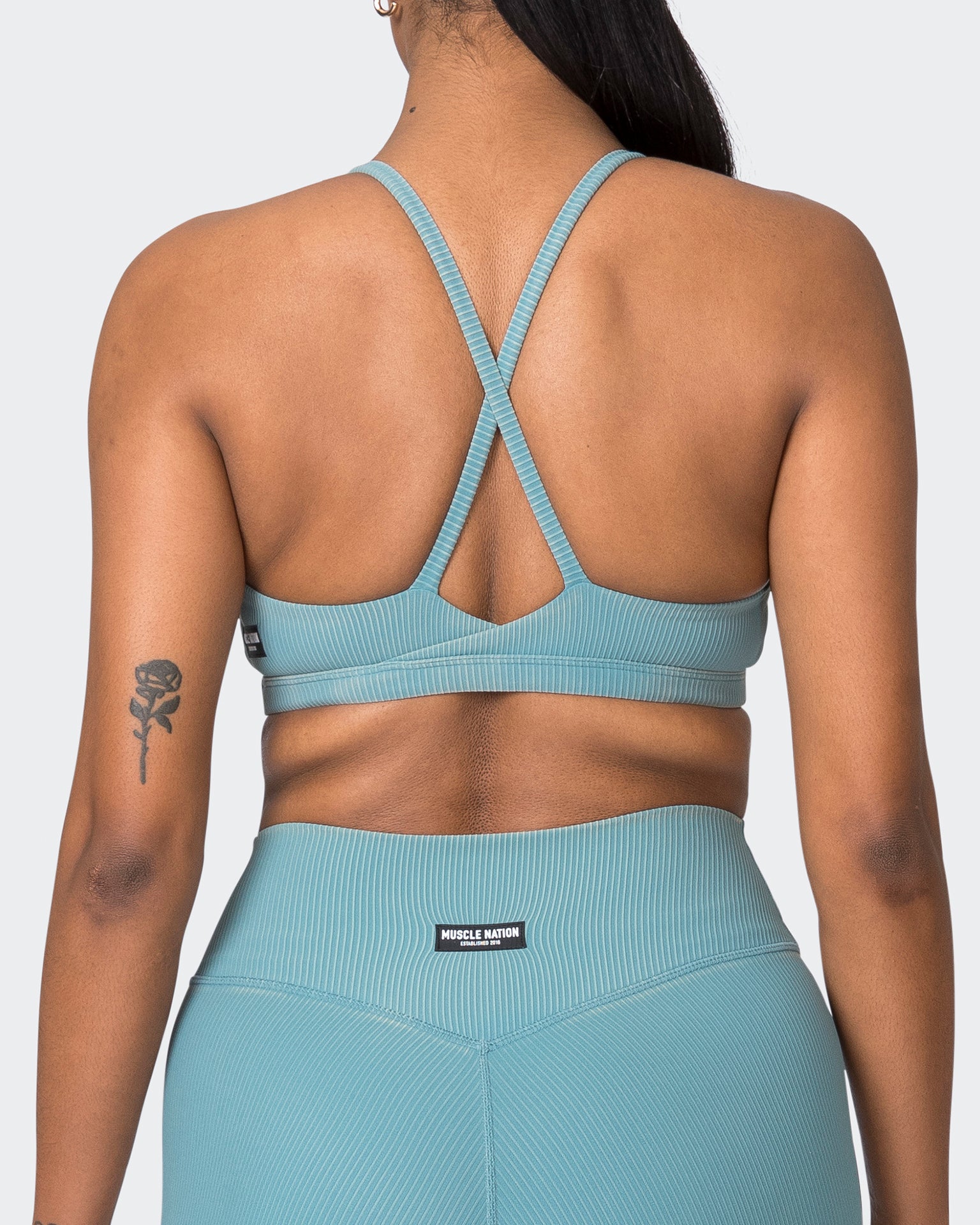 Levitate Vintage Rib Bralette - Washed Harbour-Bralettes-XS-072325WSHHRB-XS-MNAPPRL25957-6-Muscle Nation