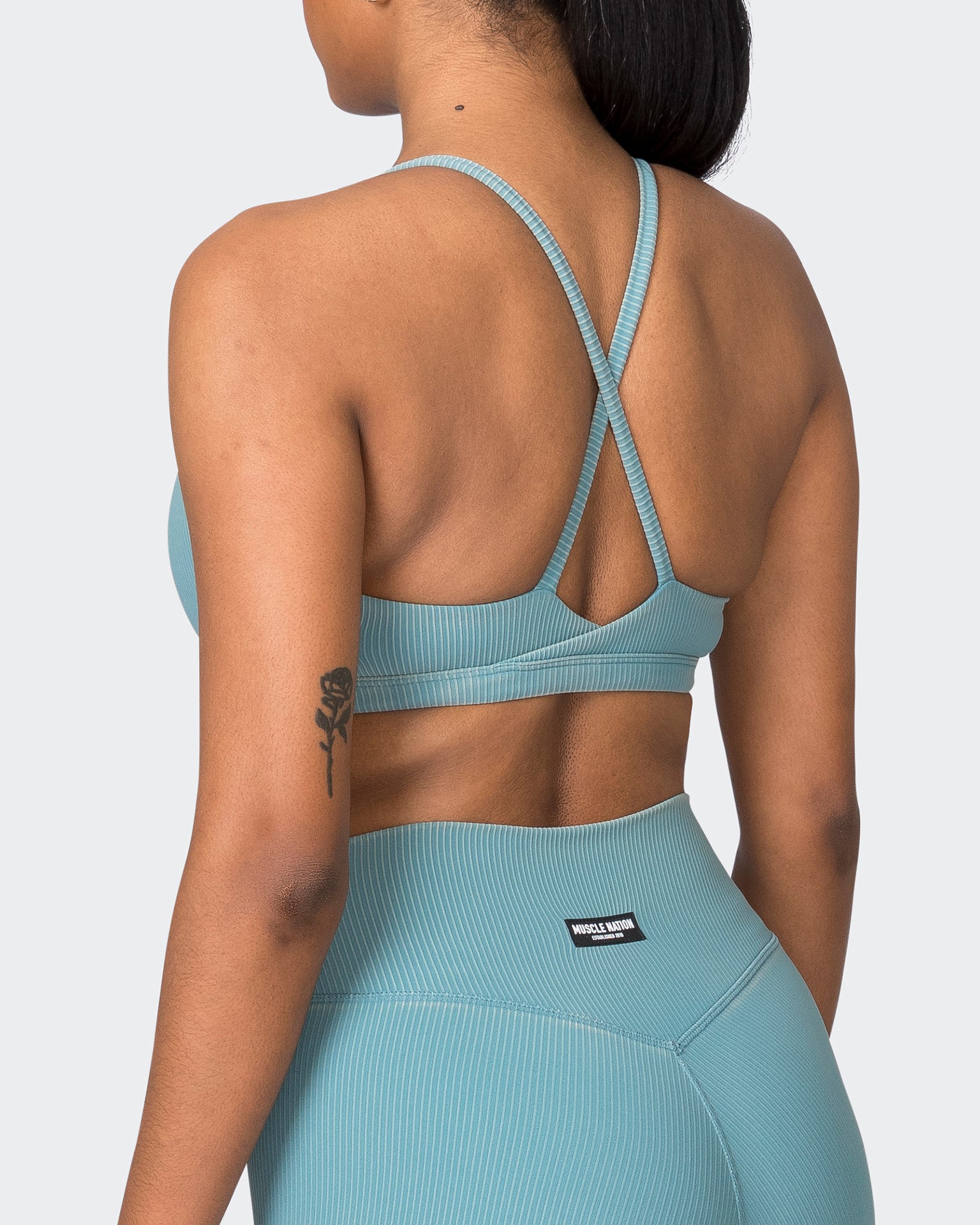 Levitate Vintage Rib Bralette - Washed Harbour-Bralettes-XS-072325WSHHRB-XS-MNAPPRL25957-4-Muscle Nation