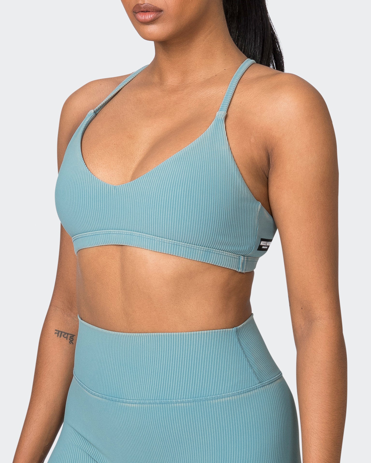 Levitate Vintage Rib Bralette - Washed Harbour-Bralettes-XS-072325WSHHRB-XS-MNAPPRL25957-3-Muscle Nation