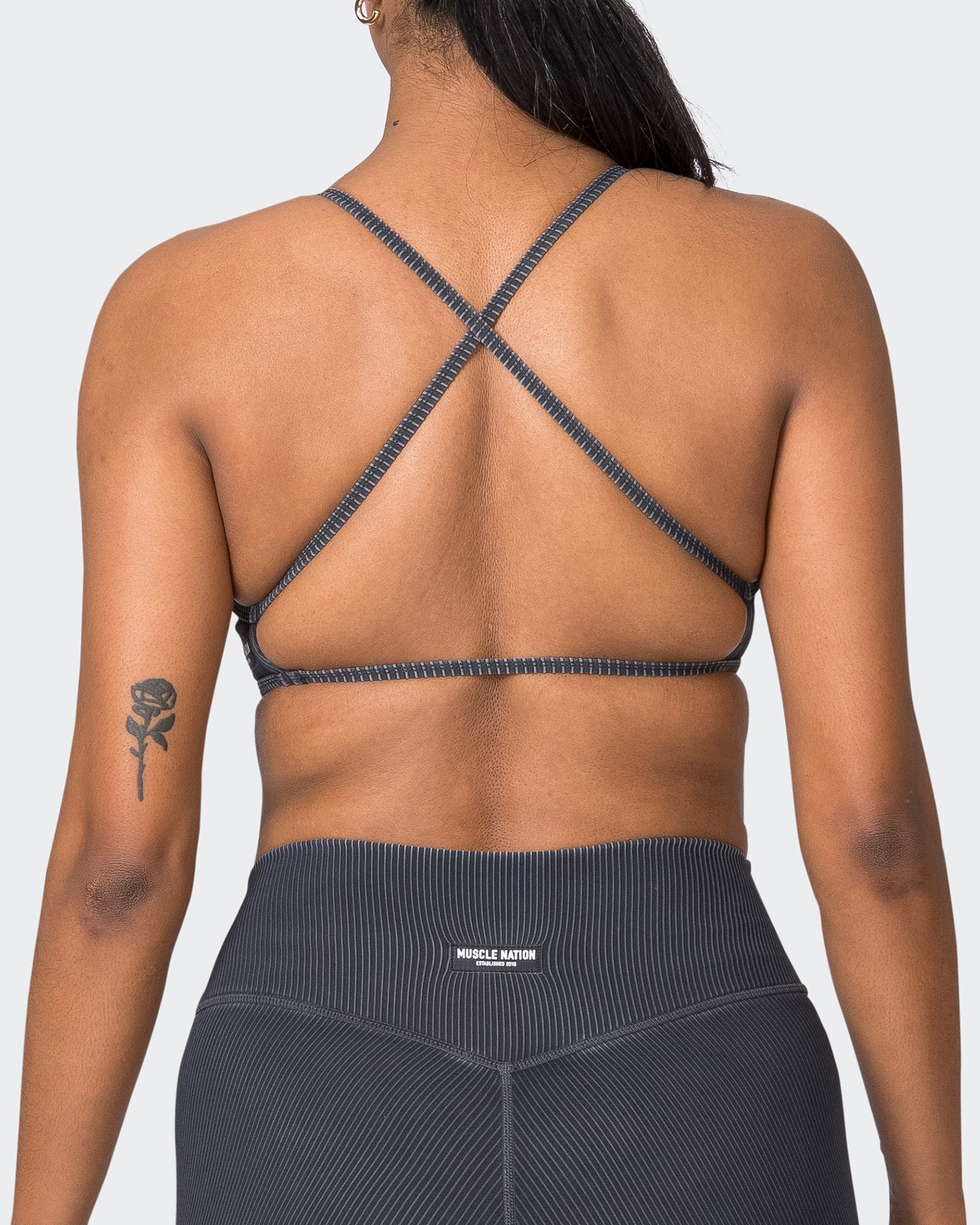 Essence Vintage Rib Bralette - Washed Black-Bralettes-XS-072323WSHBLK-XS-MNAPPRL25877-6-Muscle Nation