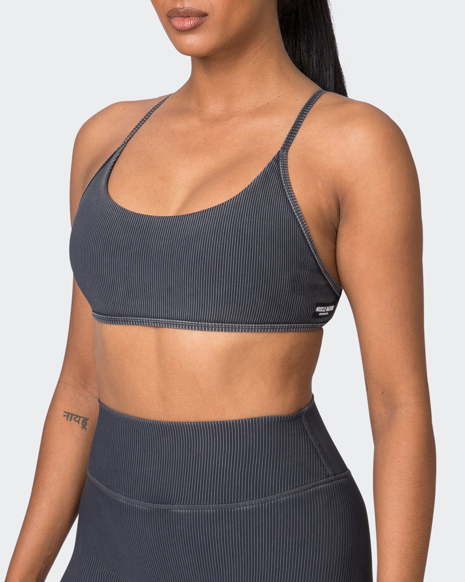 Essence Vintage Rib Bralette - Washed Black-Bralettes-XS-072323WSHBLK-XS-MNAPPRL25877-3-Muscle Nation