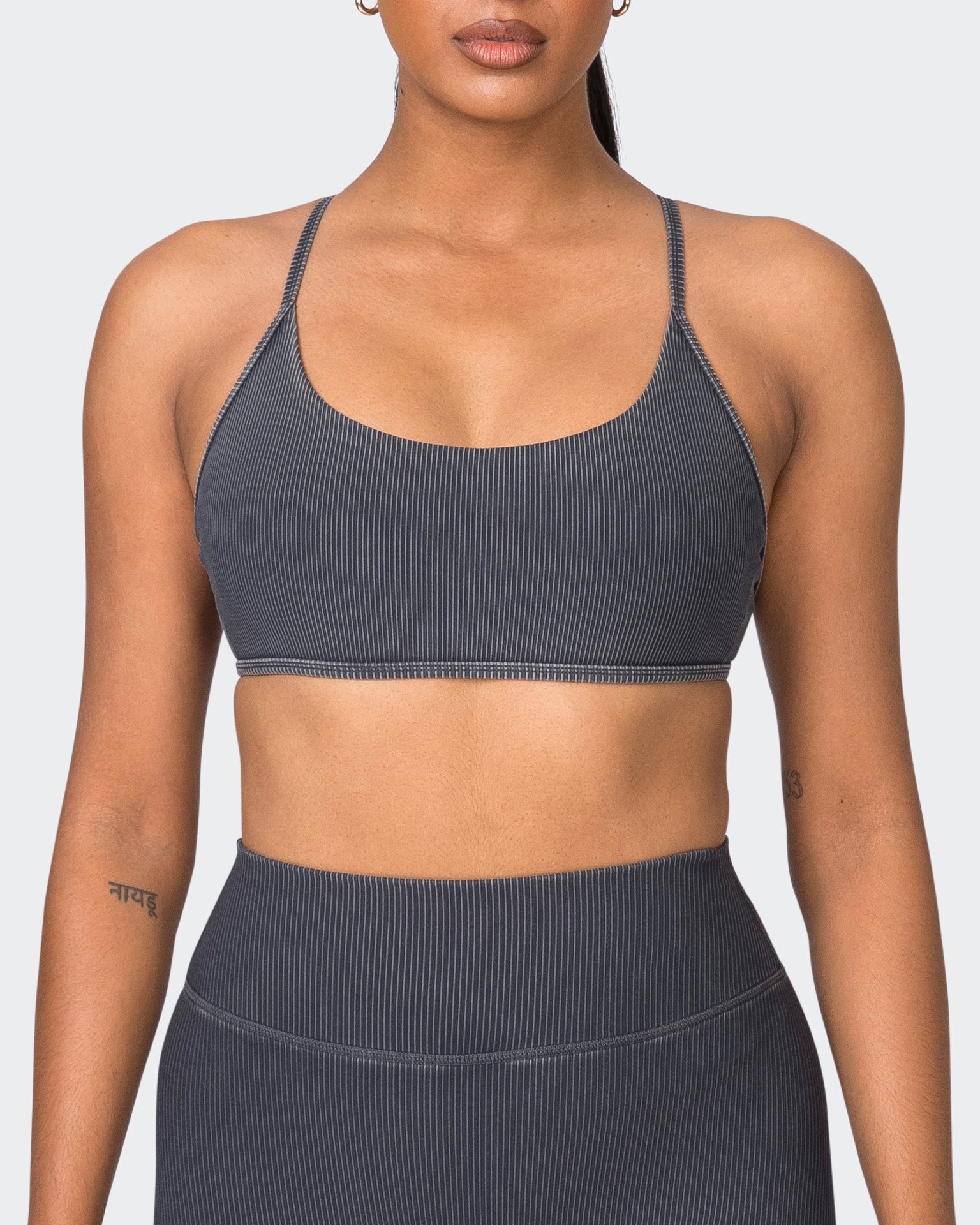 Essence Vintage Rib Bralette - Washed Black-Bralettes-XS-072323WSHBLK-XS-MNAPPRL25877-2-Muscle Nation