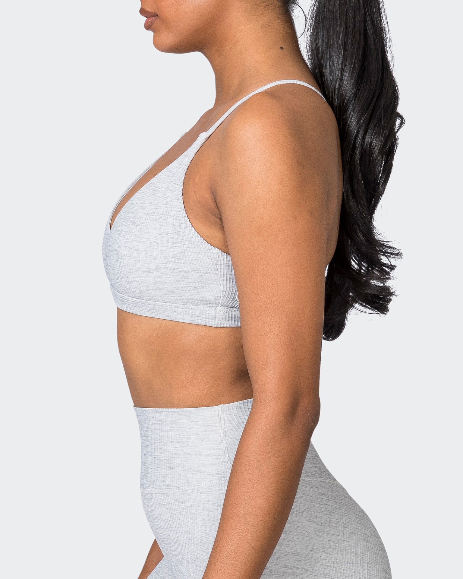 Levitate Rib Bralette - Quiet Grey Marl-Bralettes-XS-072331QTGRMRL-XS-MNAPPRL26105-4-Muscle Nation