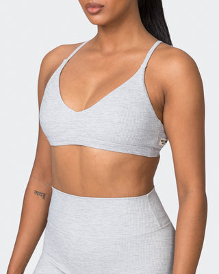 Levitate Rib Bralette - Quiet Grey Marl-Bralettes-XS-072331QTGRMRL-XS-MNAPPRL26105-2-Muscle Nation