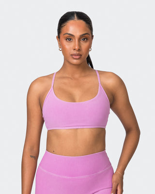 Essence Vintage Rib Bralette - Washed Dahlia-Bralettes-XS-072323WSHDHL-XS-MNAPPRL25901-1-Muscle Nation