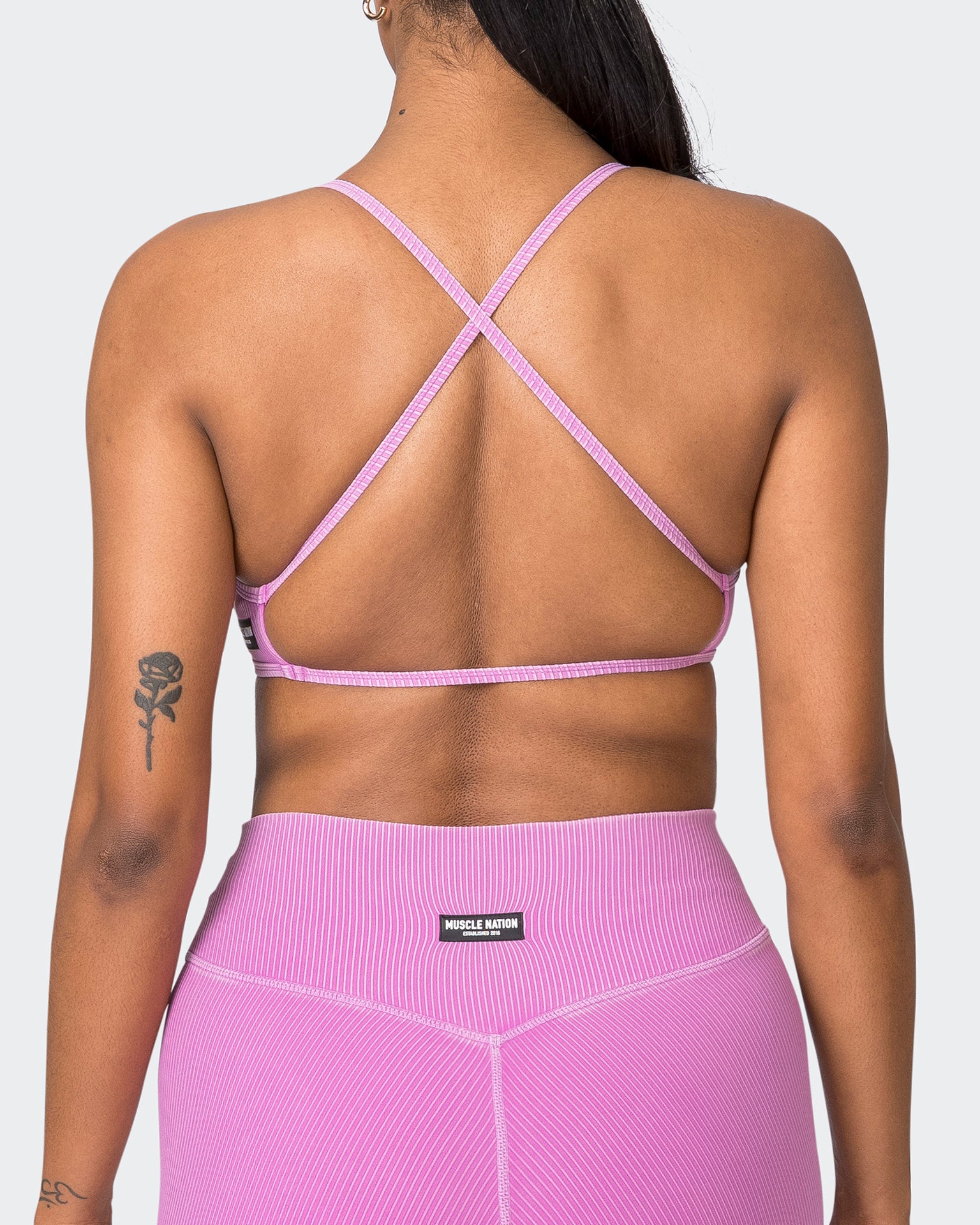 Essence Vintage Rib Bralette - Washed Dahlia-Bralettes-XS-072323WSHDHL-XS-MNAPPRL25901-7-Muscle Nation