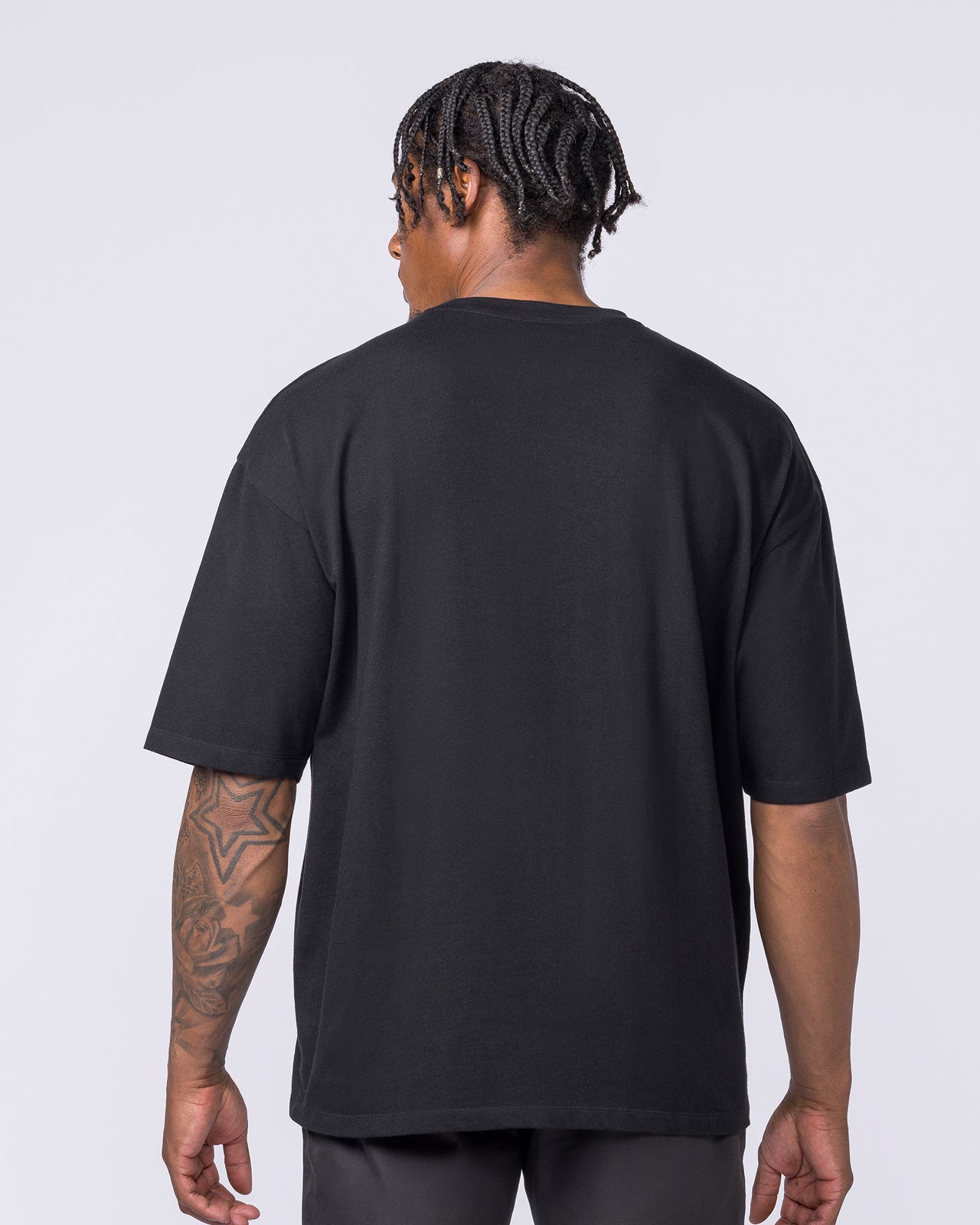 Spartan Oversized Tee - Black-T-Shirts-XXS-012626BLK-XXS-MNAPPRL48805-5-Muscle Nation
