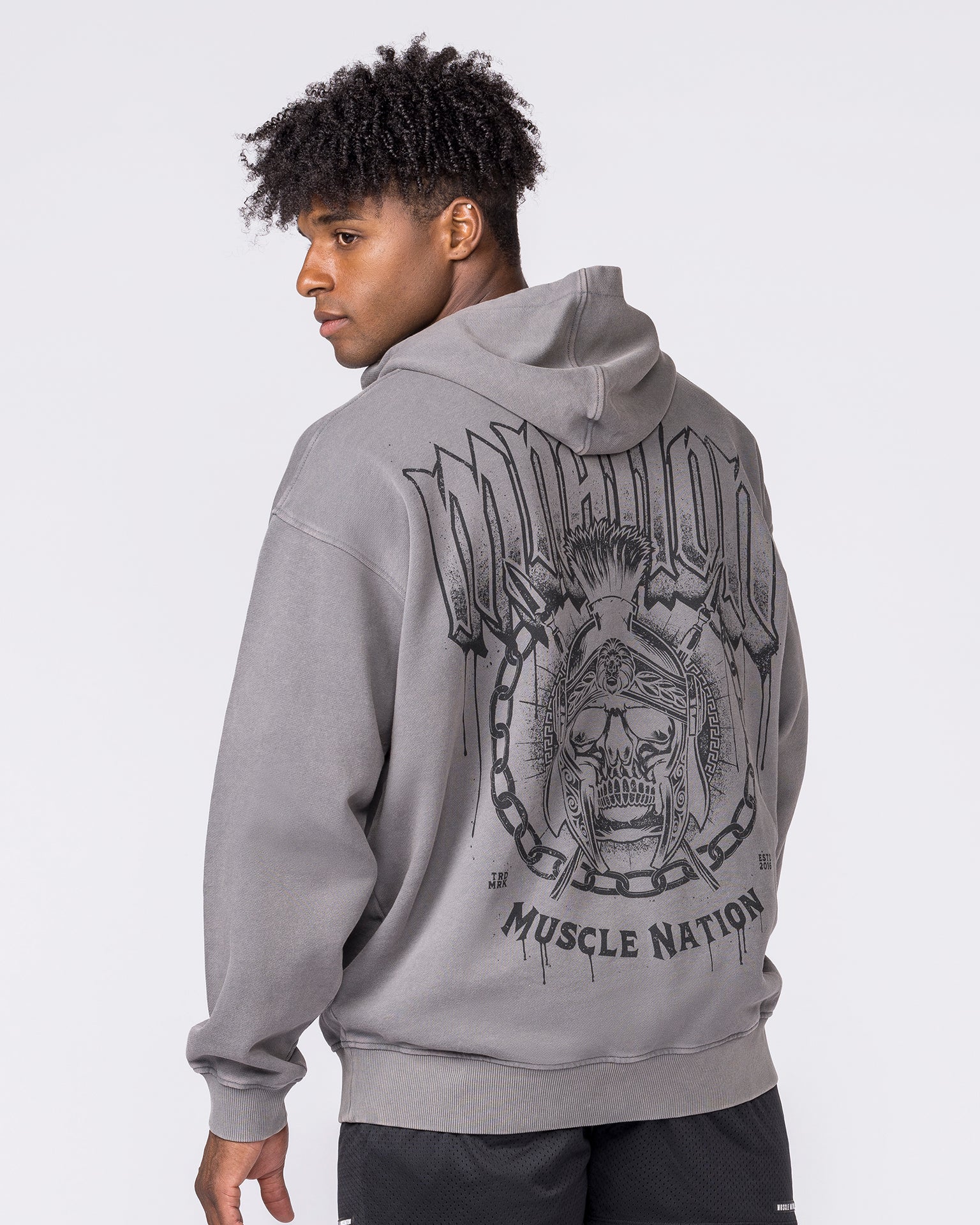 Spartan Vintage Hoodie - Washed Tornado-Jumpers & Hoodies-XS-032633WSHTORN-XS-MNAPPRL49581-3-Muscle Nation
