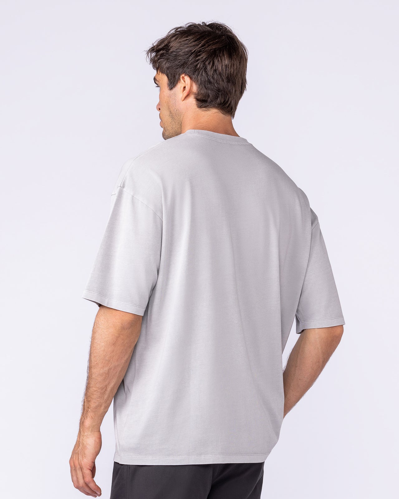 Spartan Oversized Vintage Tee - Washed Quiet Grey-T-Shirts-XS-1125182WQUTGRY-XS-MNAPPRL47729-2-Muscle Nation